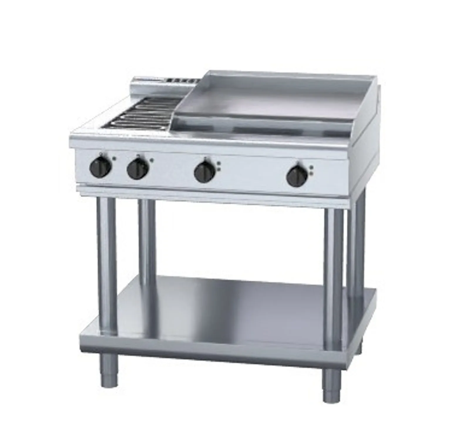 Waldorf 800 Series RNL8606E-LS - 900mm Electric Cooktop Low Back Version Leg Stand