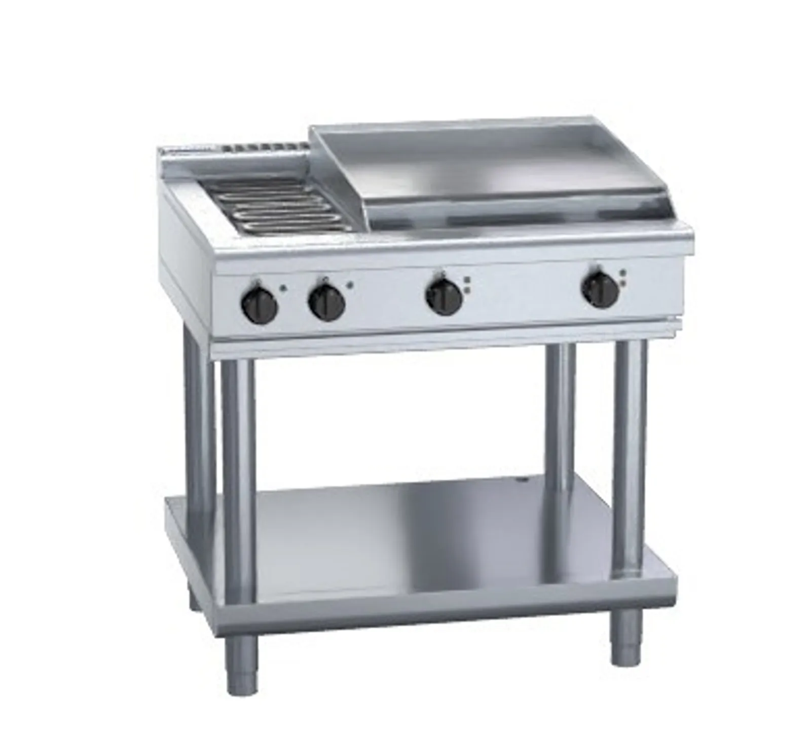 Waldorf 800 Series RNL8606E-LS - 900mm Electric Cooktop Low Back Version Leg Stand