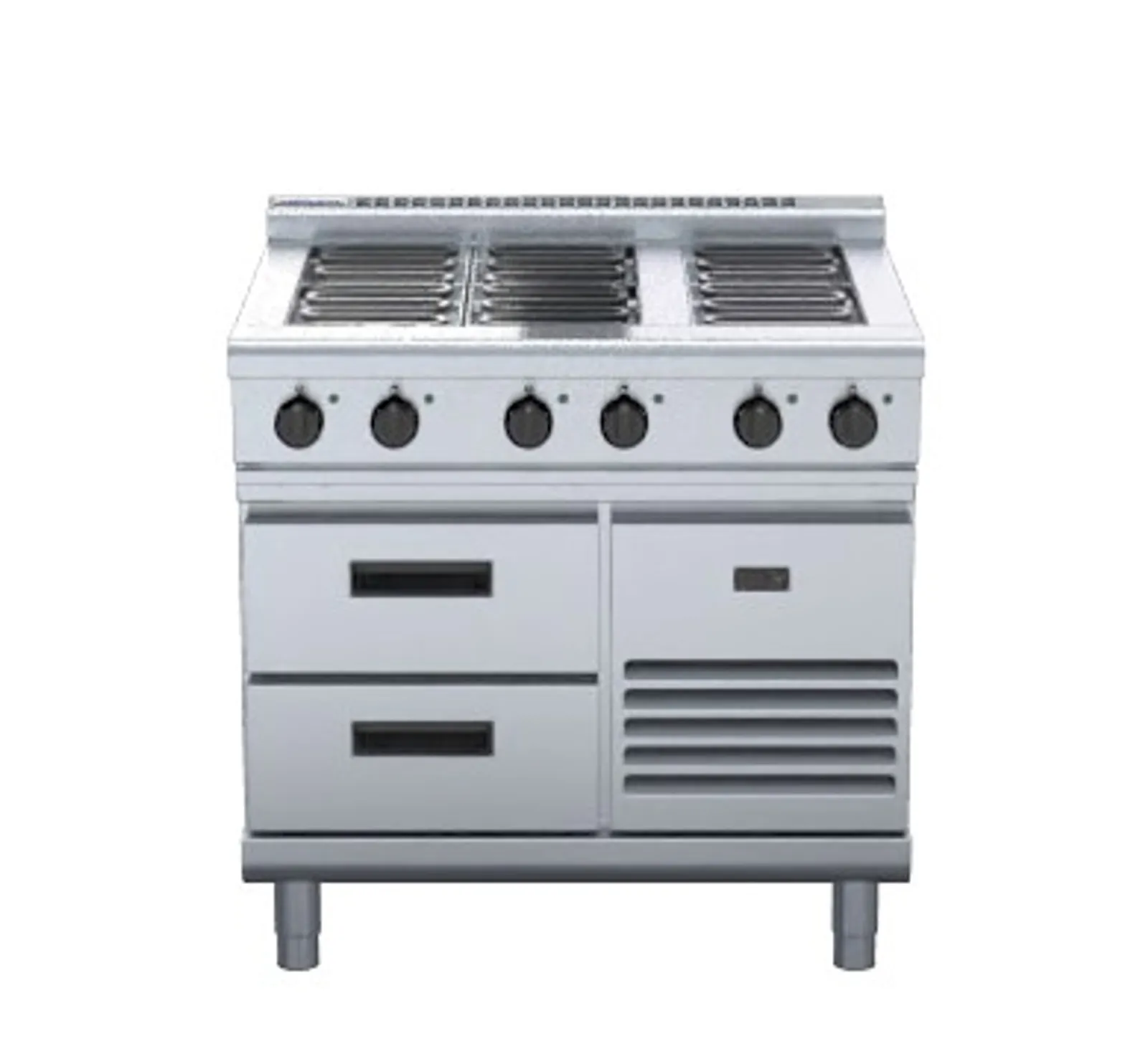 Waldorf 800 Series RNL8600E-RB - 900mm Electric Cooktop Low Back Version Refrigerated Base