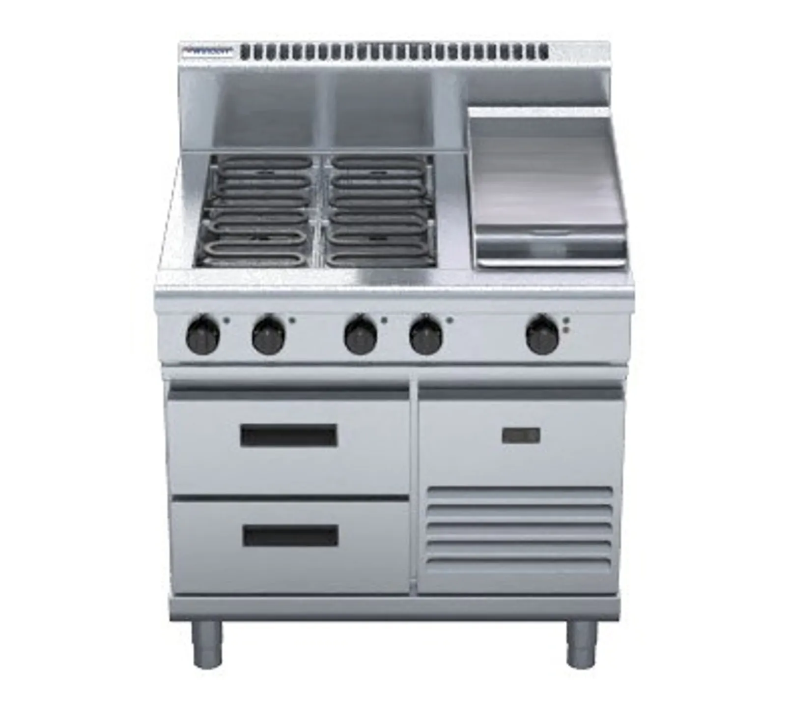 Waldorf 800 Series RN8603E-RB - 900mm Electric Cooktop Refrigerated Base