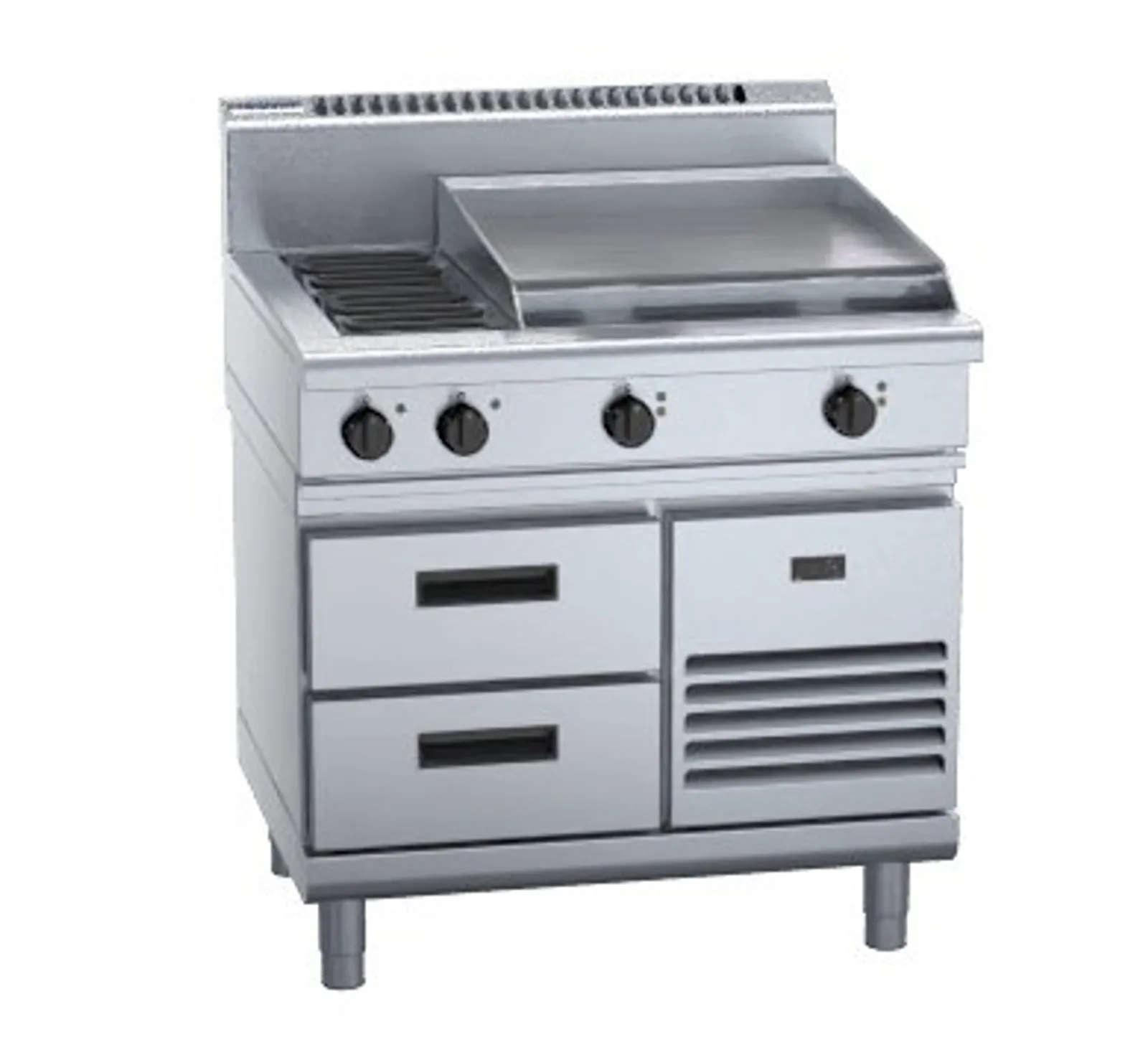 Waldorf 800 Series RN8606E-RB - 900mm Electric Cooktop Refrigerated Base