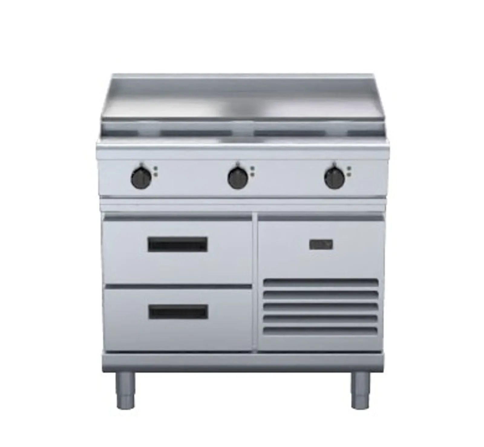 Waldorf 800 Series RNL8609E-RB - 900mm Electric Cooktop Low Back Version Refrigerated Base