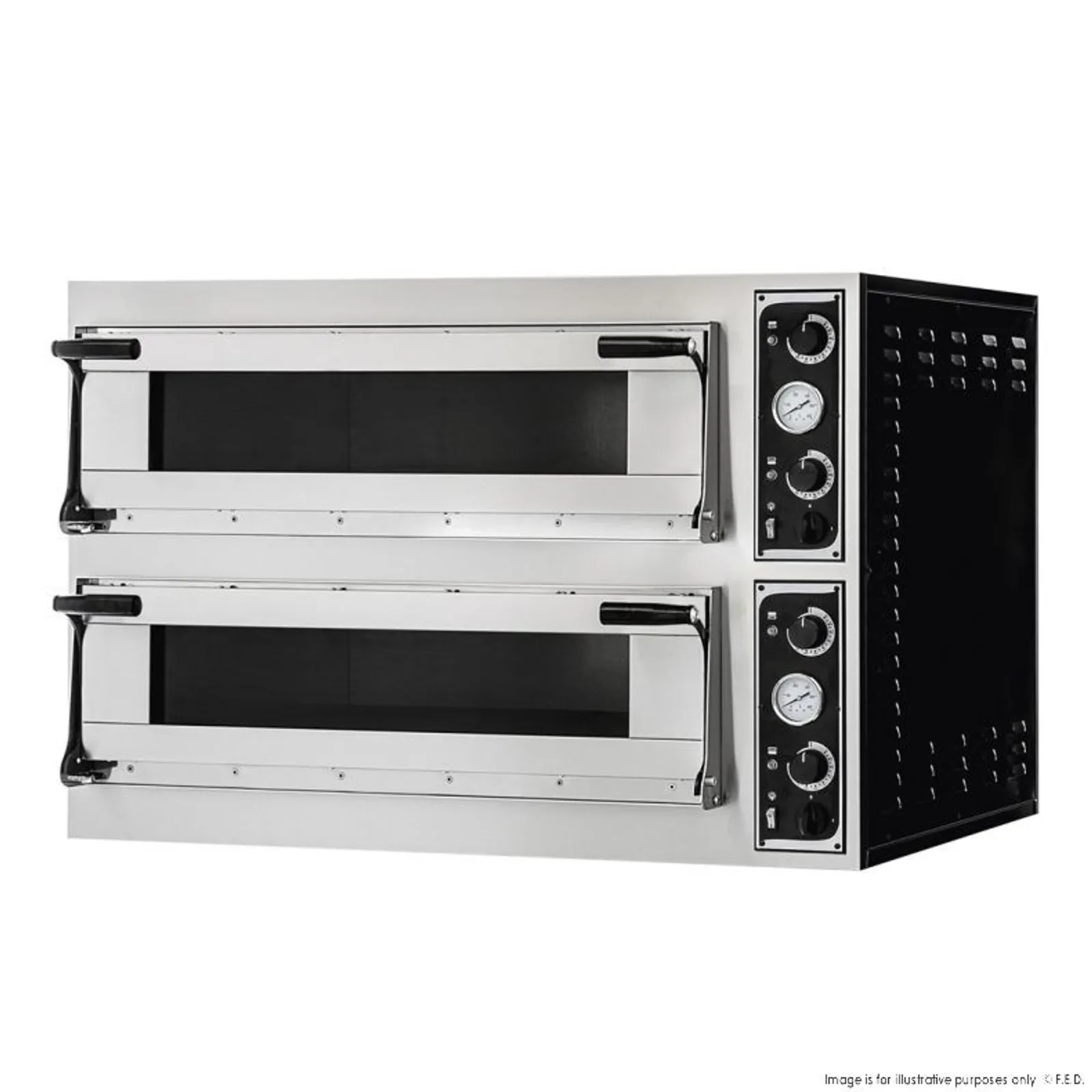 Baker Max TP-2-SD - Prisma Food Pizza Ovens Double Deck 12 x 35cm