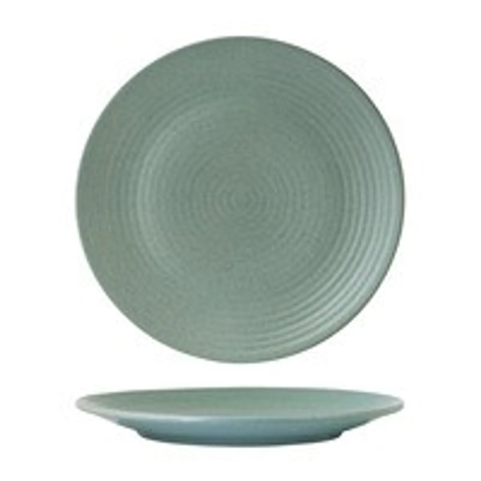 Zuma 90471 - Ribbed Round Plate Mint 265mm (Pack of 6)