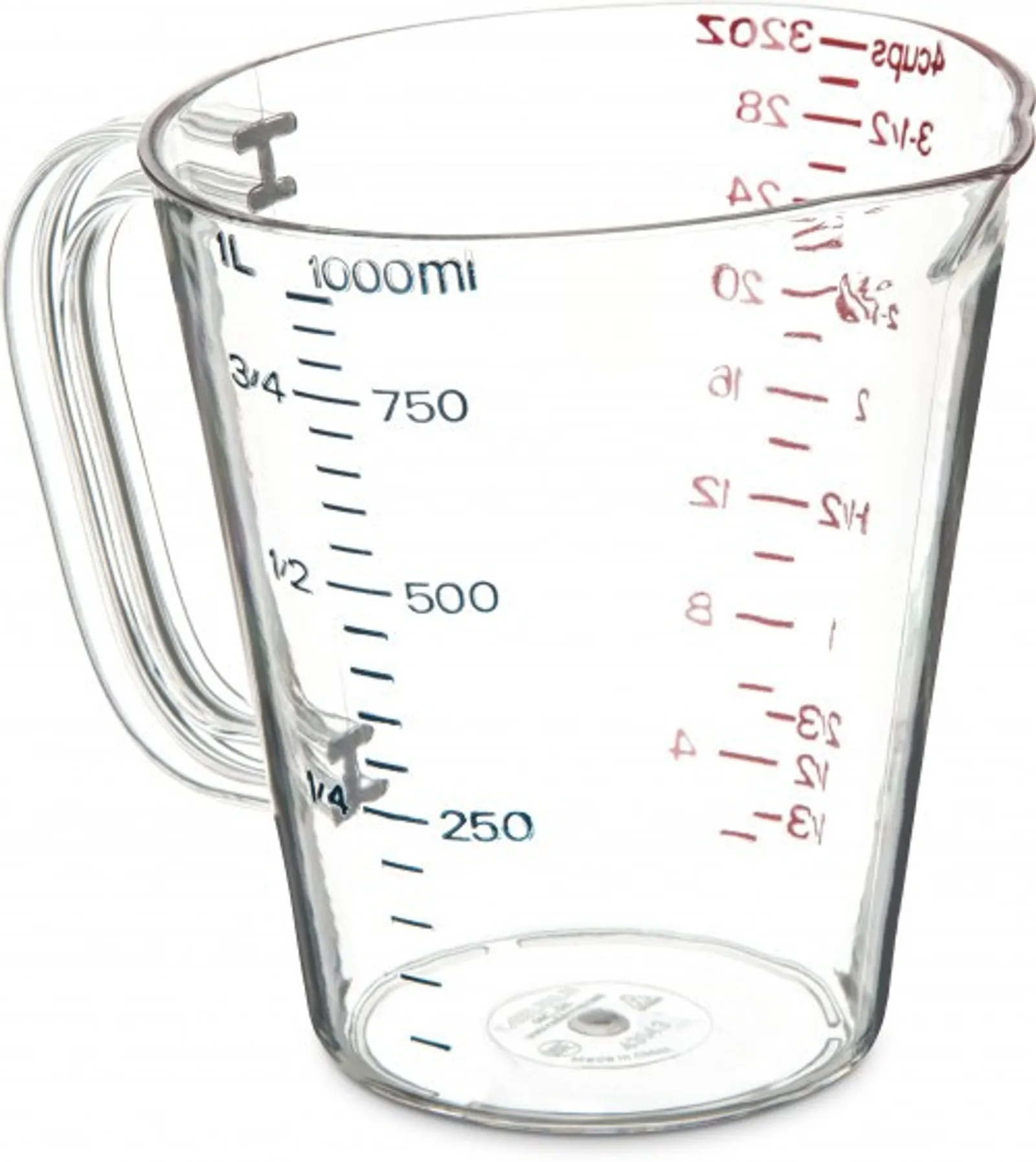 Carlisle 4314307 - Polycarbonate Measuring Cup 1000ml