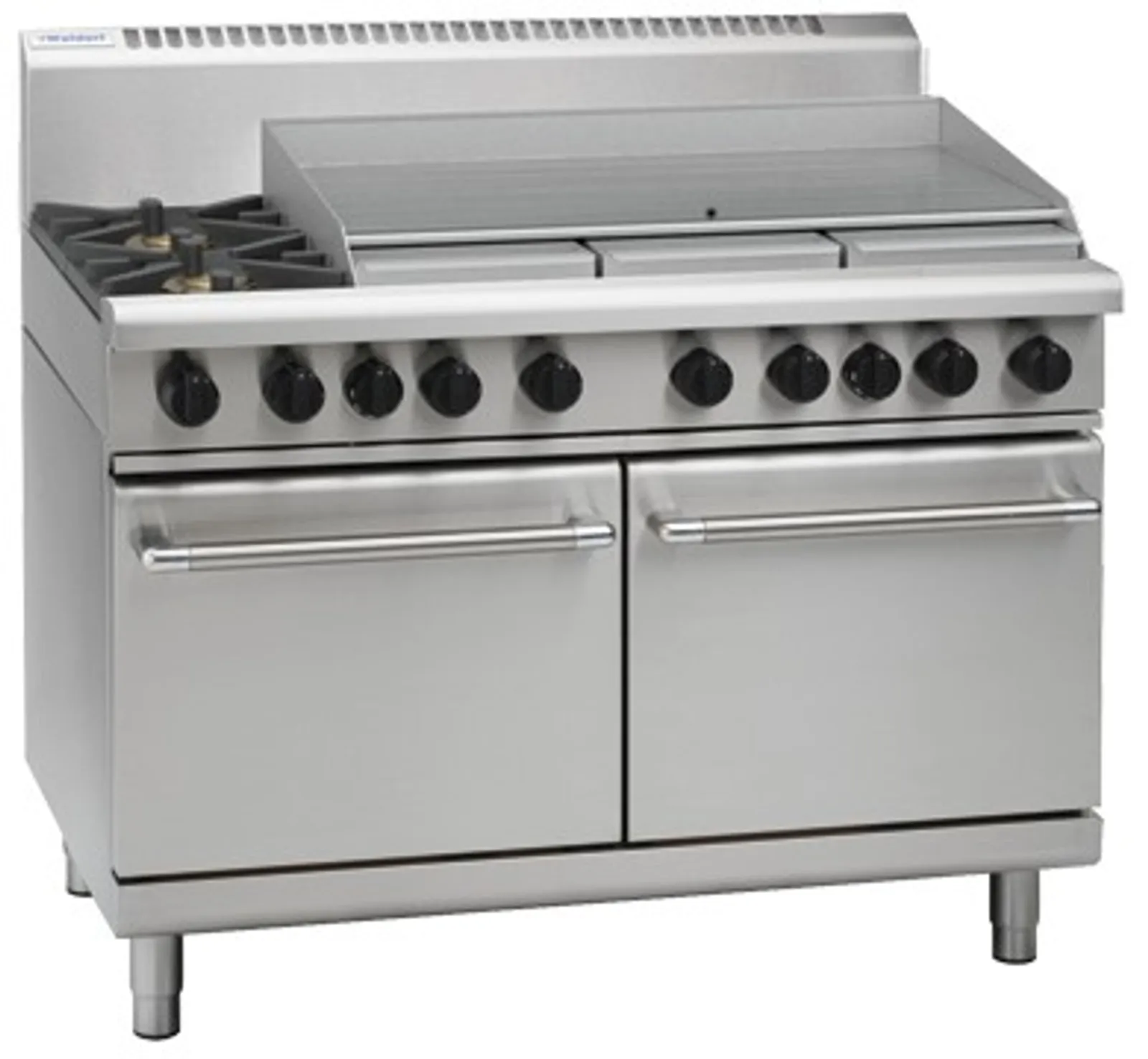 Waldorf 800 RN8829G - 1200mm Gas Range Double Static Oven, 2 Burner 900mm Griddle Plate