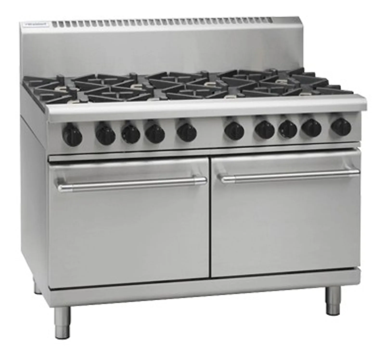 Waldorf 800 RNL8829G - 1200mm Gas Range Double Static Oven, 2 Burner 900mm Griddle Plate Low Back Version