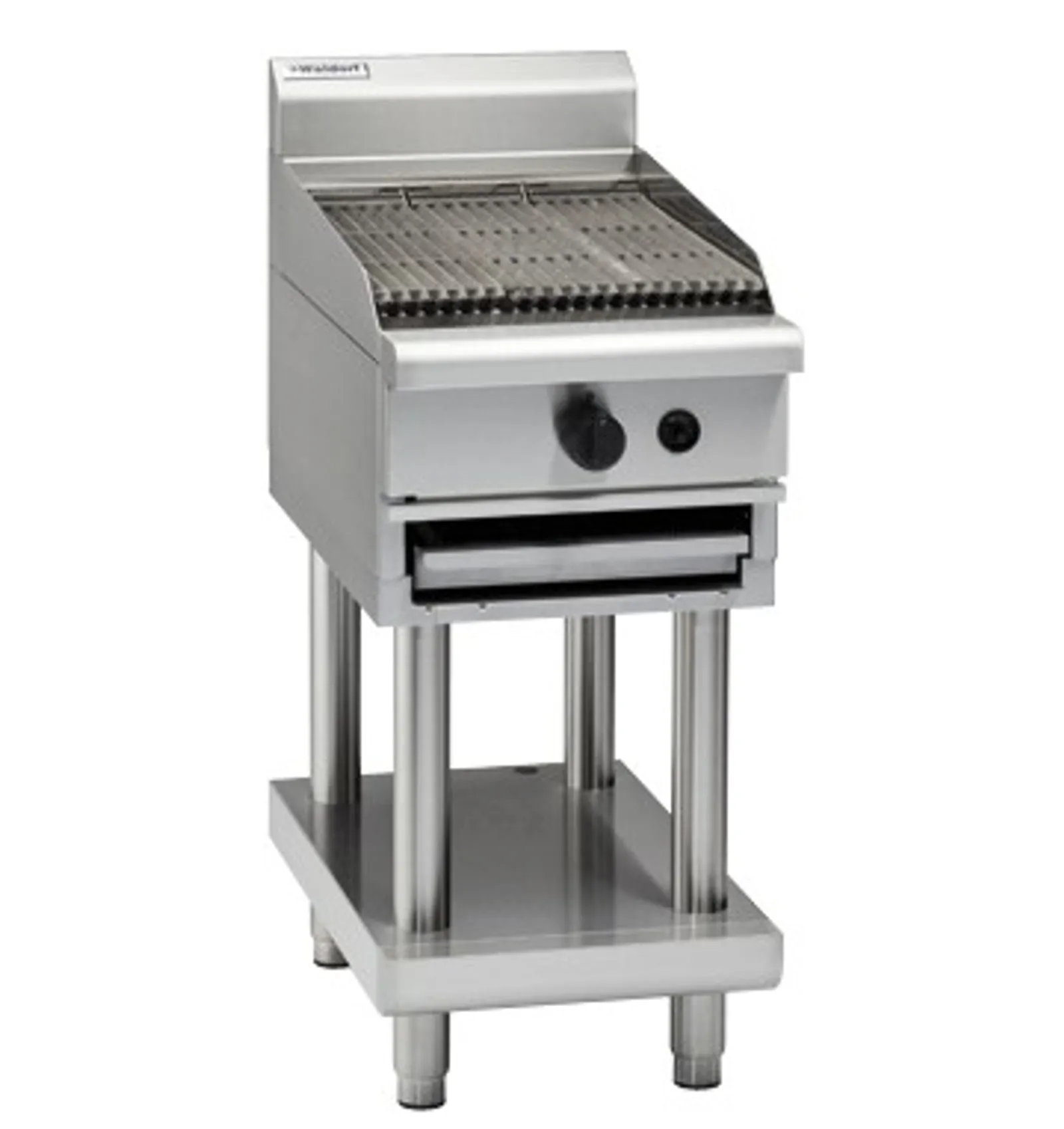 Waldorf 800 CHL8450G-LS - 450mm Gas Chargrill Low Back Version - Leg Stand