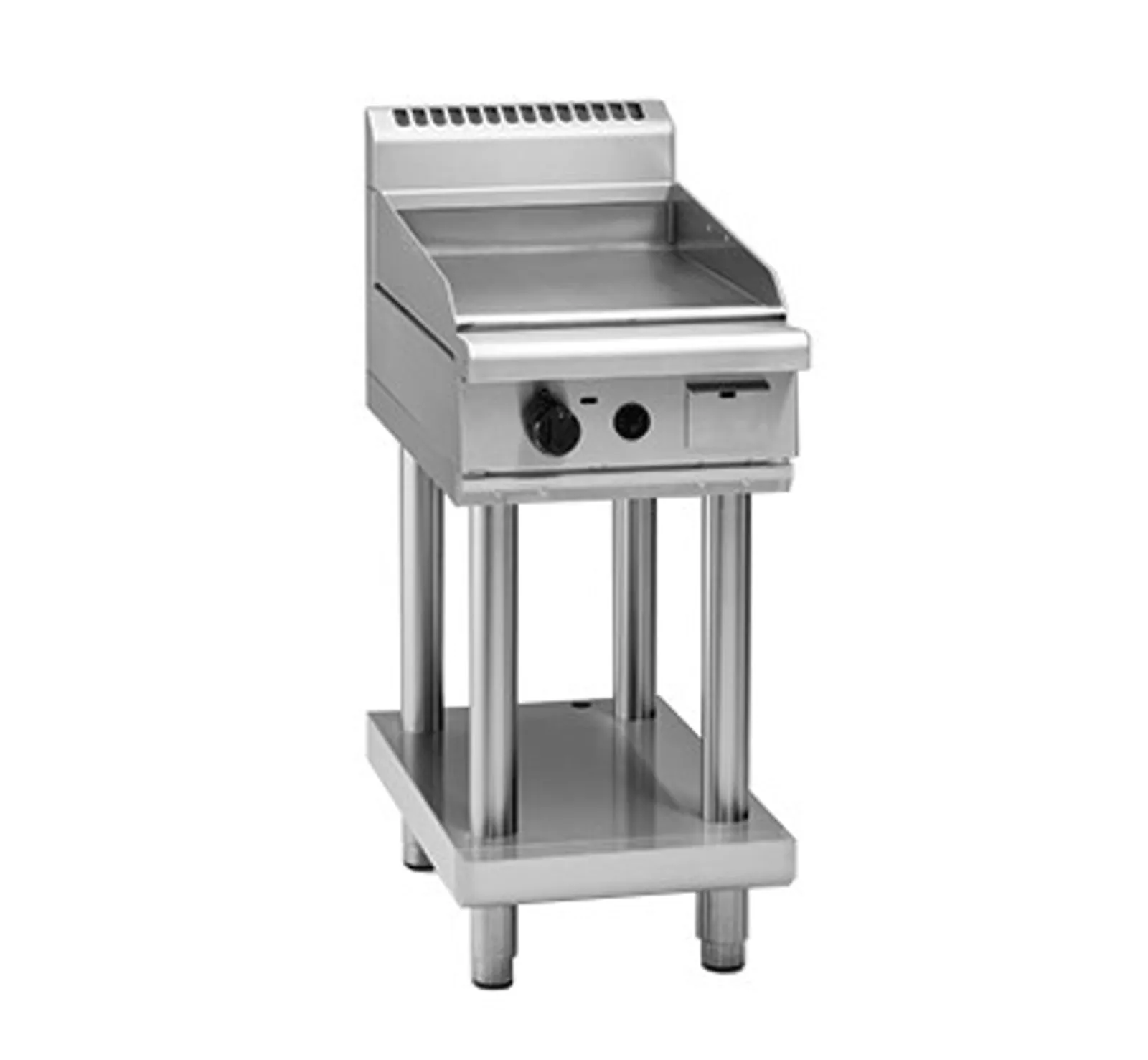 Waldorf Bold GPB8450G-LS - 450mm Gas Griddle - Leg Stand