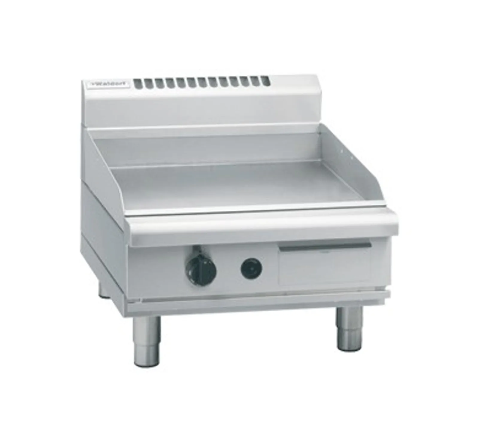 Waldorf 800 GPL8600G-B - 600mm Gas Griddle Low Back Version Bench Model