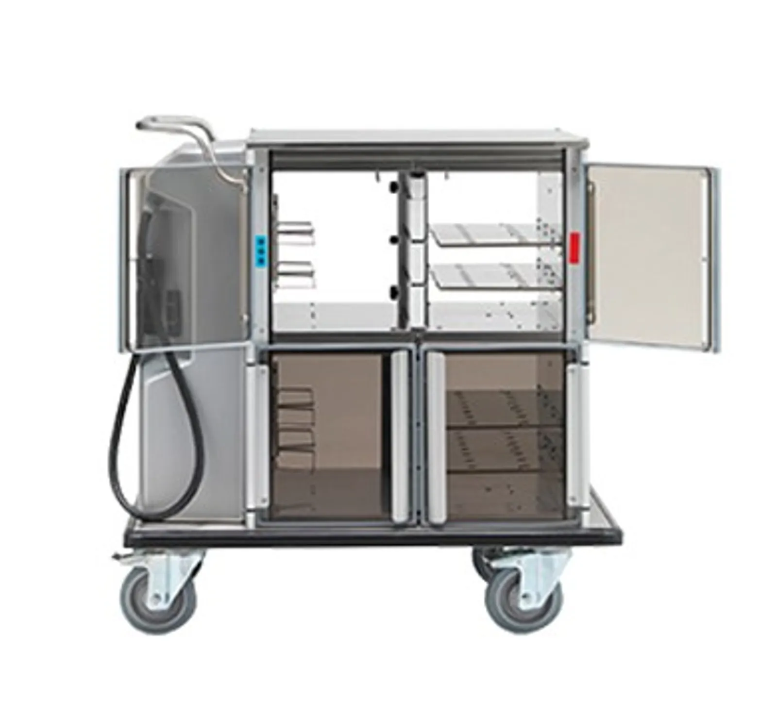 Burlodge Optima RS Short - 12 Tray Trolley - Temperature Maintenance Tray System