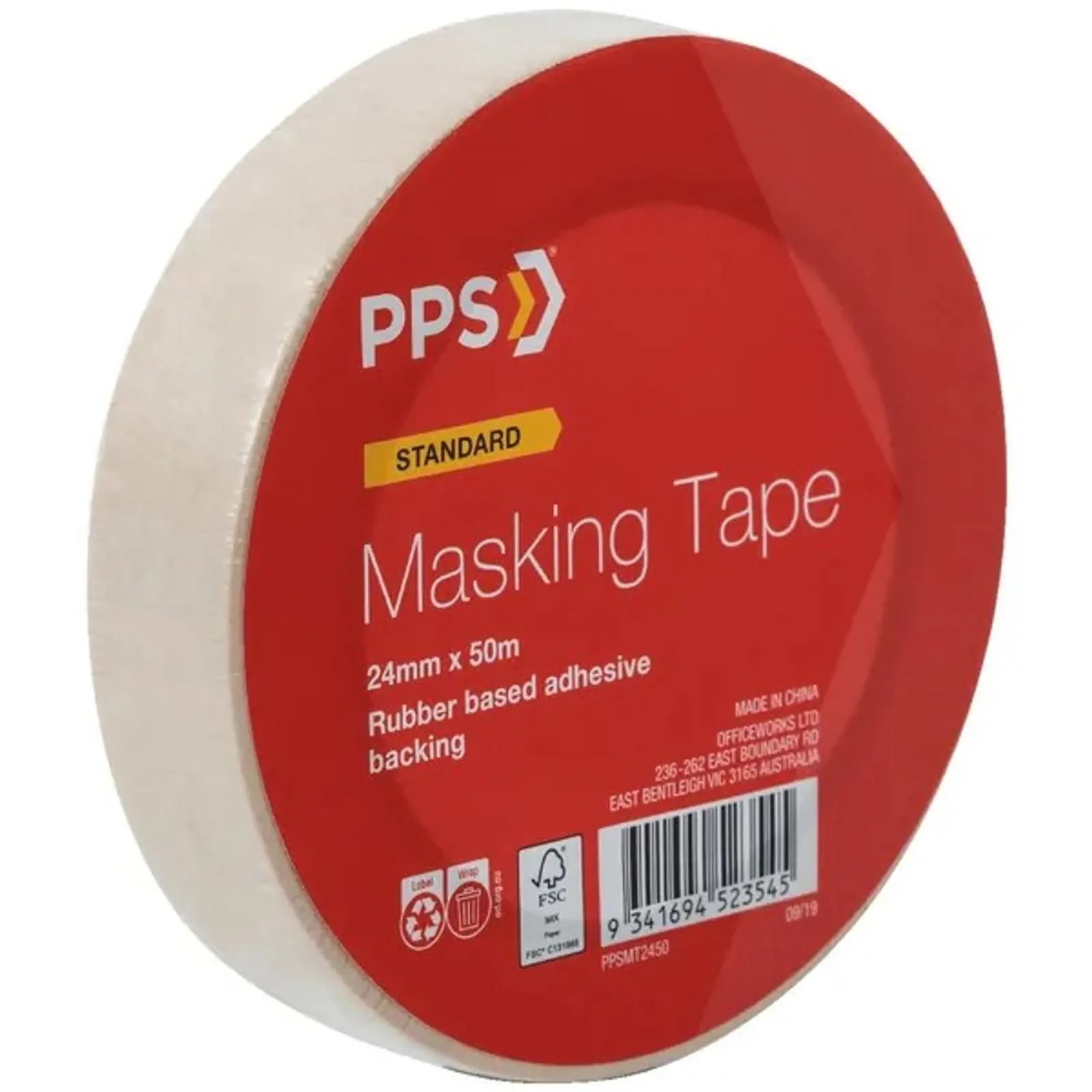 PPS PPSMT2450 - Masking Tape 24mm x 50m