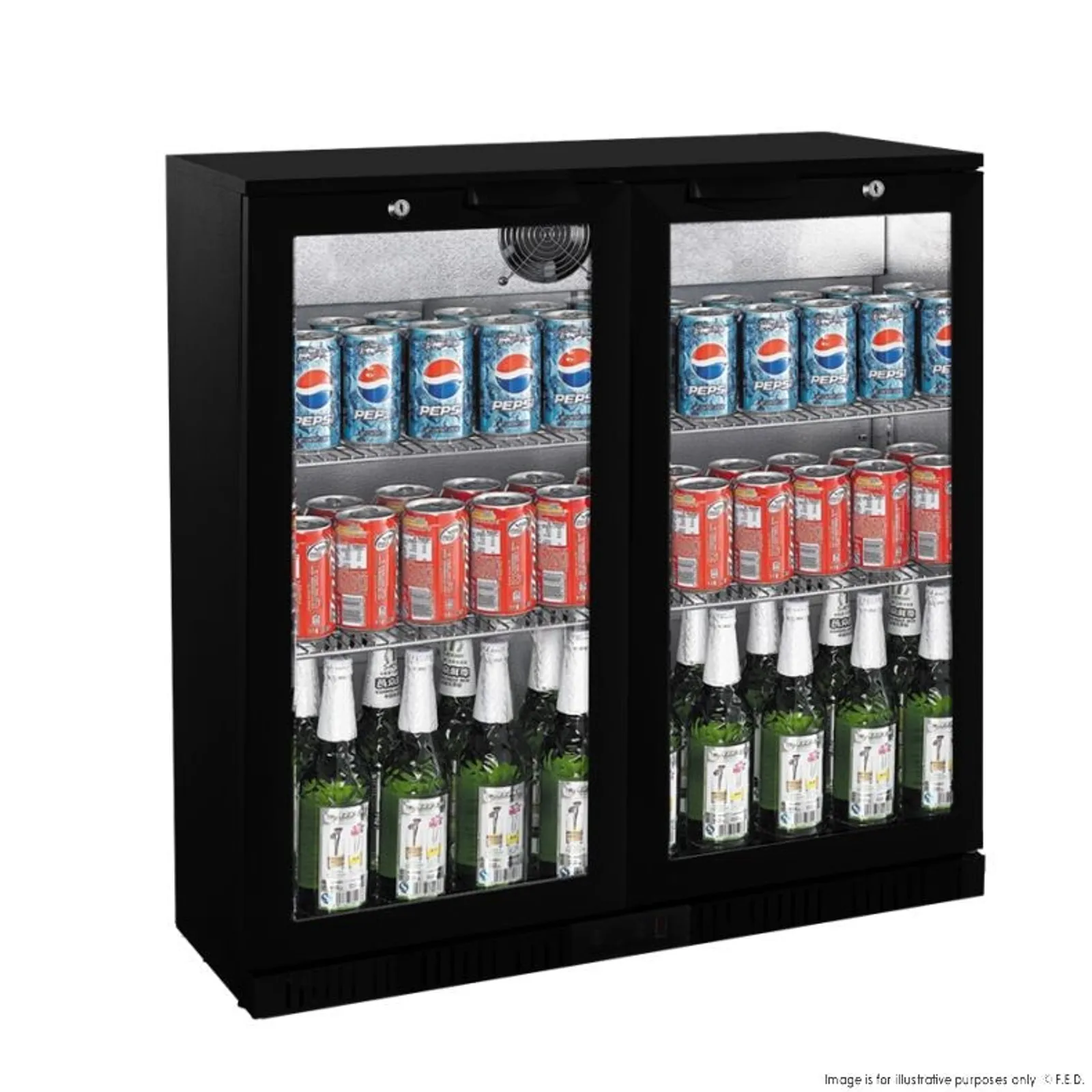 Thermaster LG-208HC - 2 Door Underbench Bar Cooler