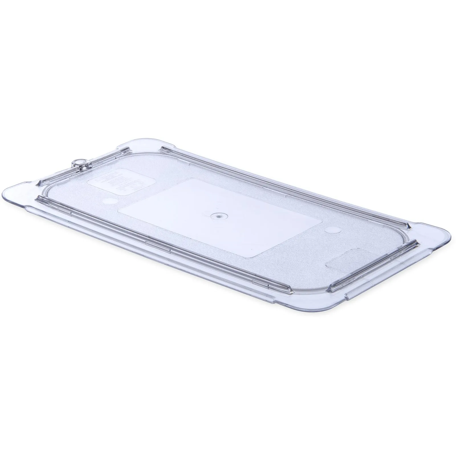 Carlisle 10276U07 - StorPlus Polycarbonate Flat Universal Lid 1/3 Size - Clear