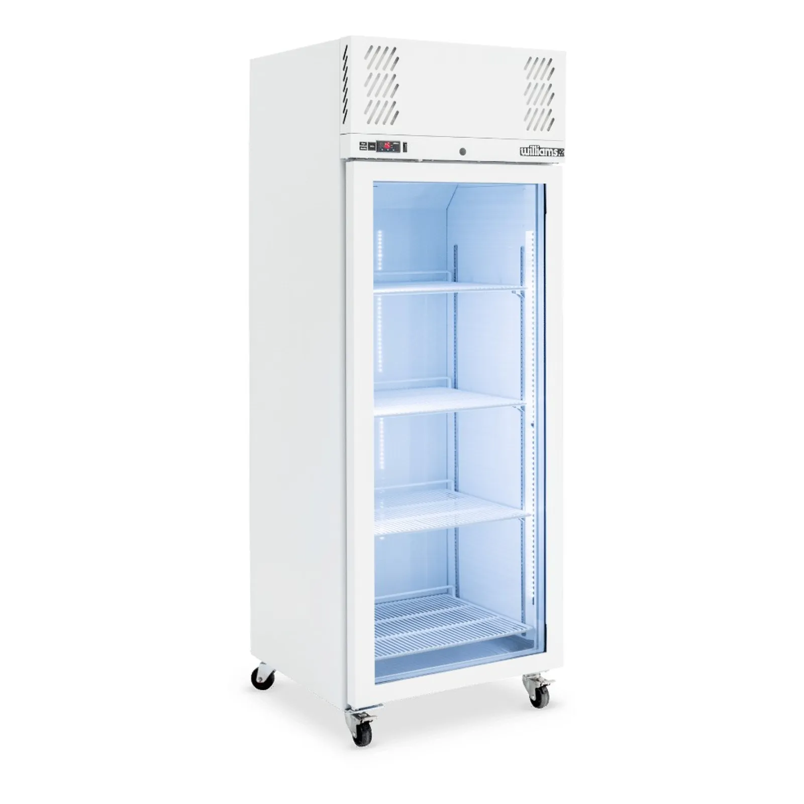 Williams LP1GW Pearl - 1 Glass Door Upright Freezer, White