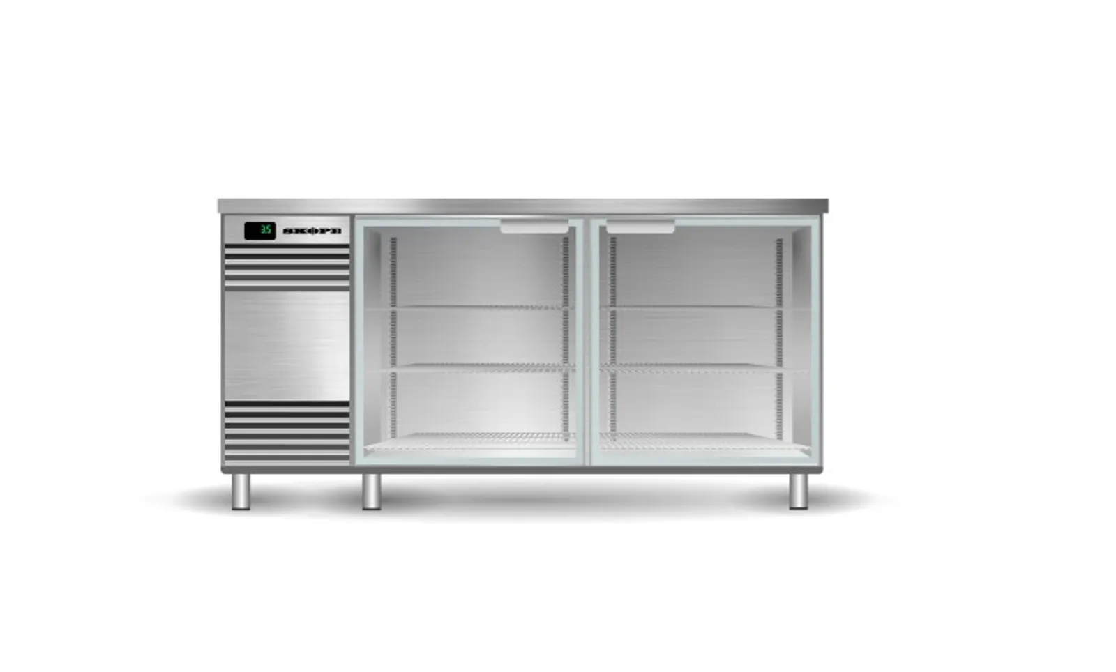 SKOPE GC.2.GSW - Glass Chiller 2 Door