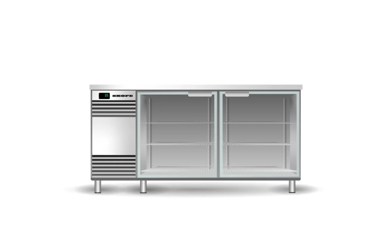 SKOPE GC.2.GSW - Glass Chiller 2 Door