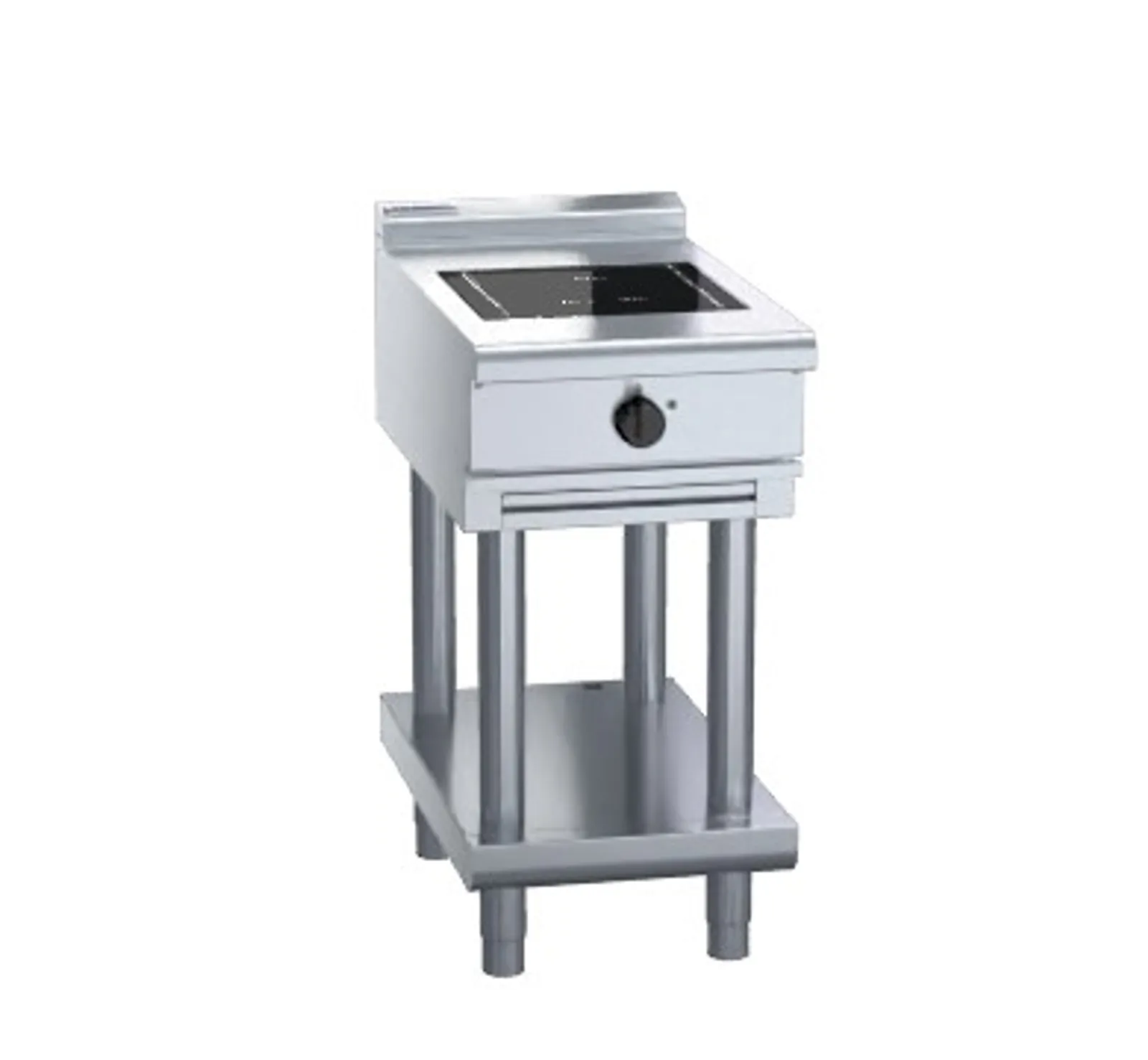 Waldorf 800 INL8100F-LS - 450mm Electric Induction Cooktop Low Back Version - Leg Stand