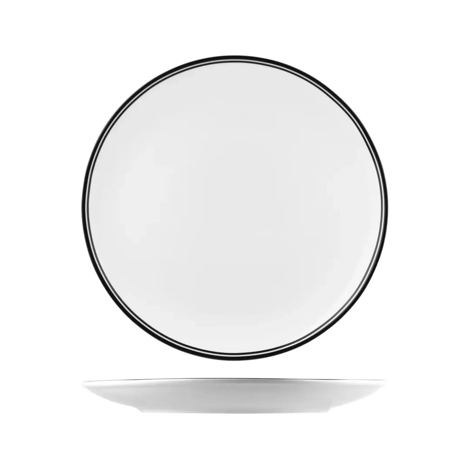 Rak Porcelain NPR31-BK Nano Cru Black - Round Coupe Plate 310mm