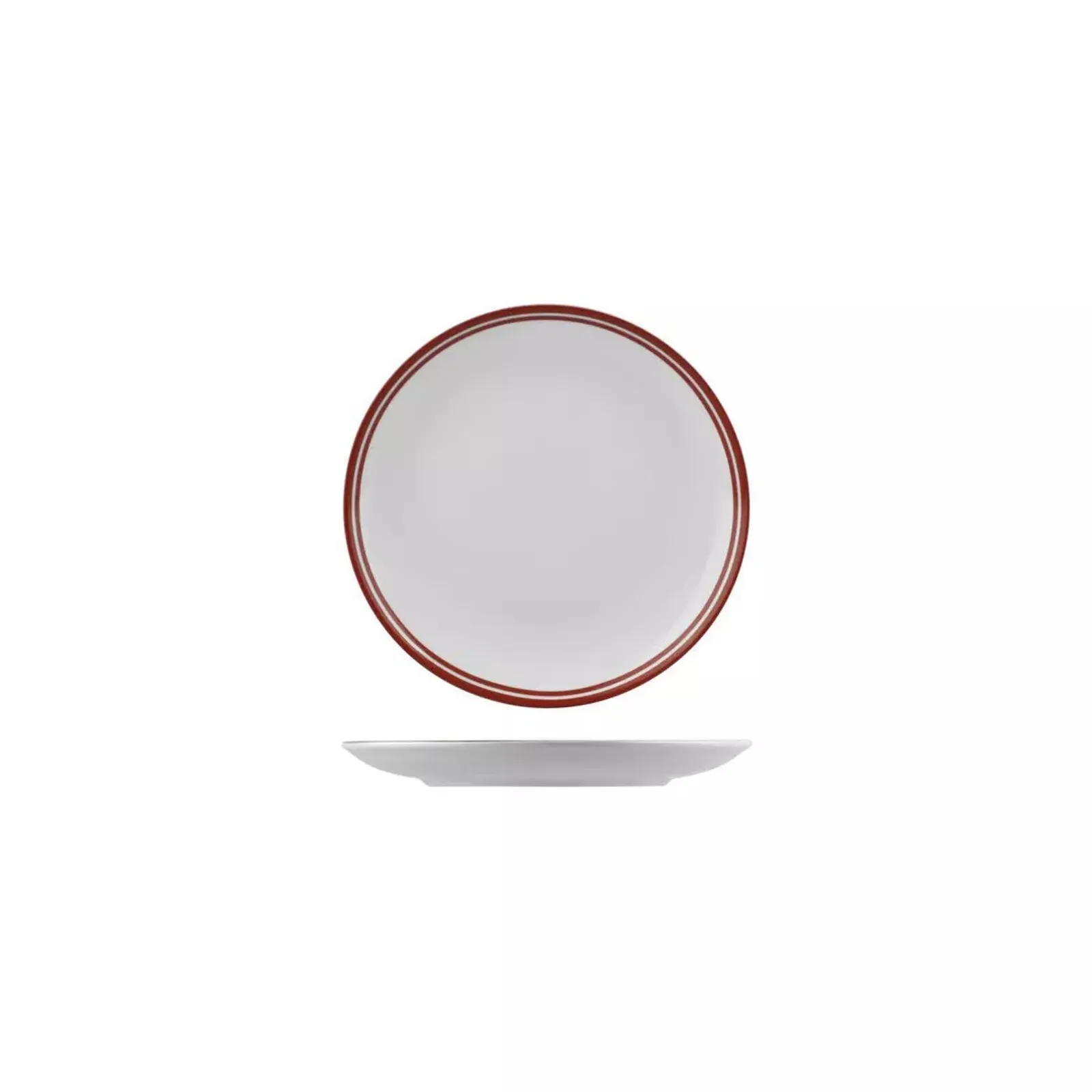 Rak Porcelain NPR18-R Nano Cru Red - Round Coupe Plate 180mm