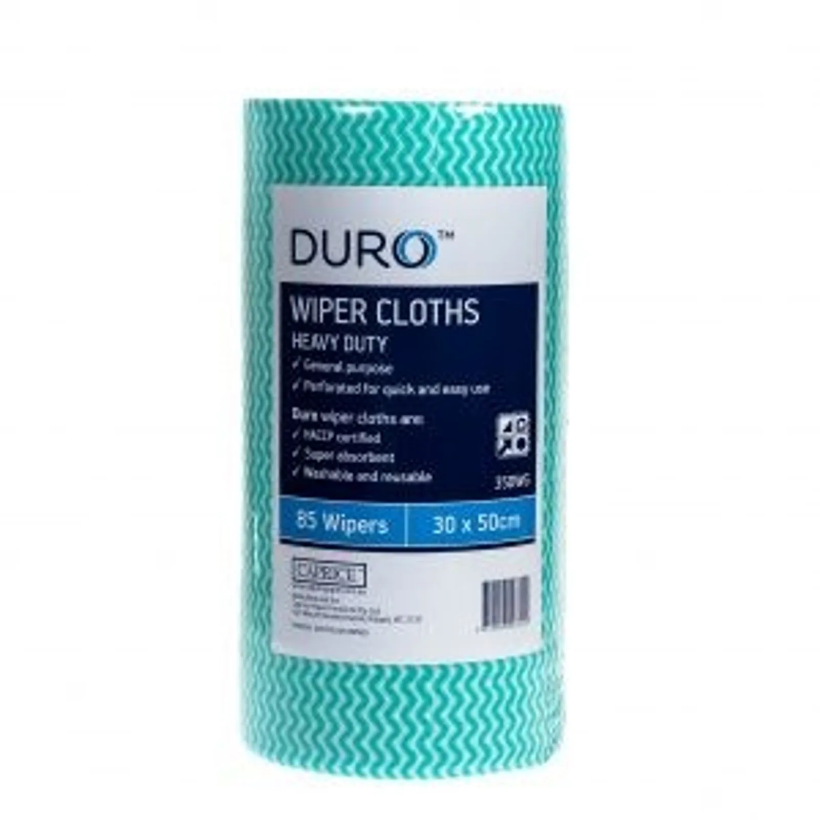 Duro 35DWG Roll - Wiper Roll Heavy Duty Green 50cm x 30cm, 4 rolls/carton