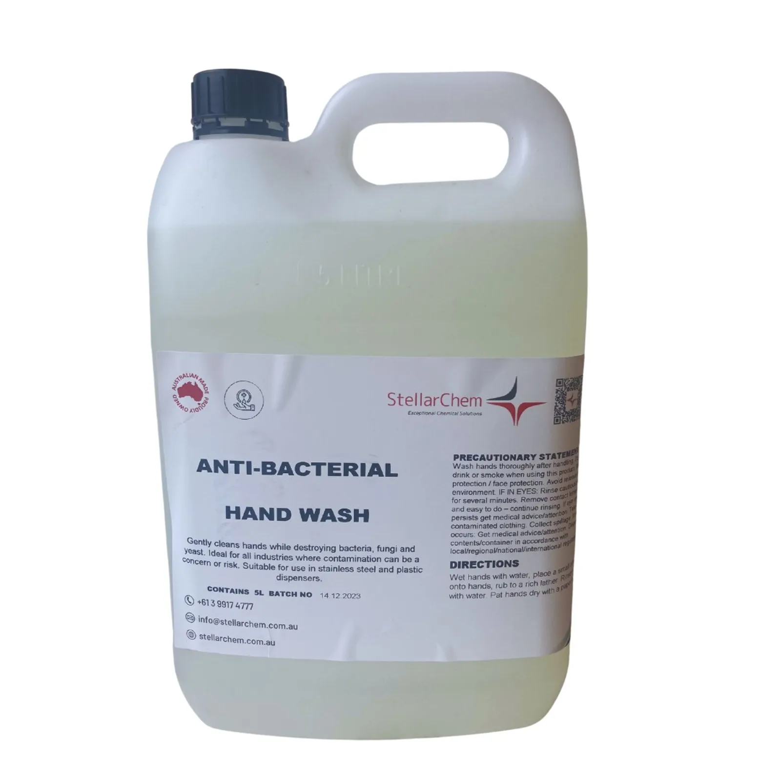StellarChem WCIAHW5 - AntiBacterial Liquid Hand Wash 5L