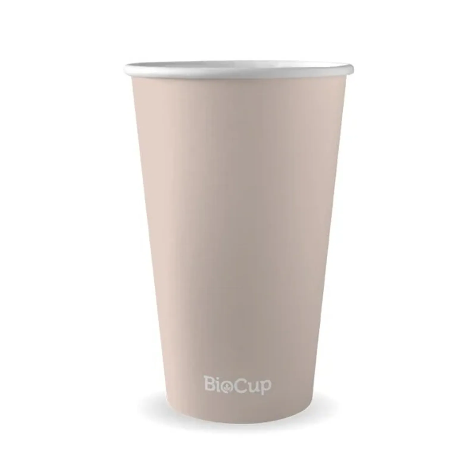 BioPak ABC-16 - 510ml / 16oz Stone Single Wall Hot Cup