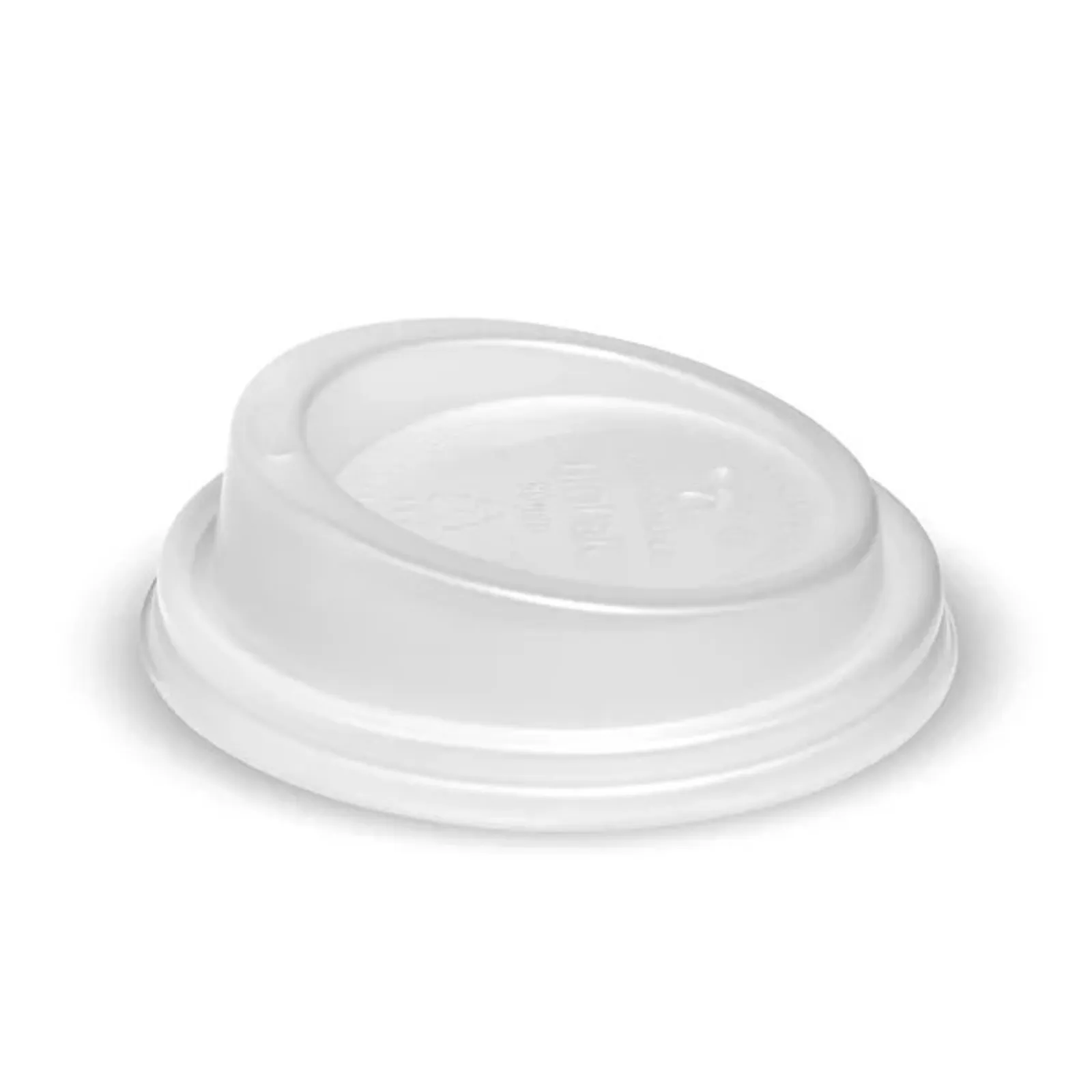 BioPak BCL-8PLA-C - 80mm Small Clear PLA Hot Cup Lid