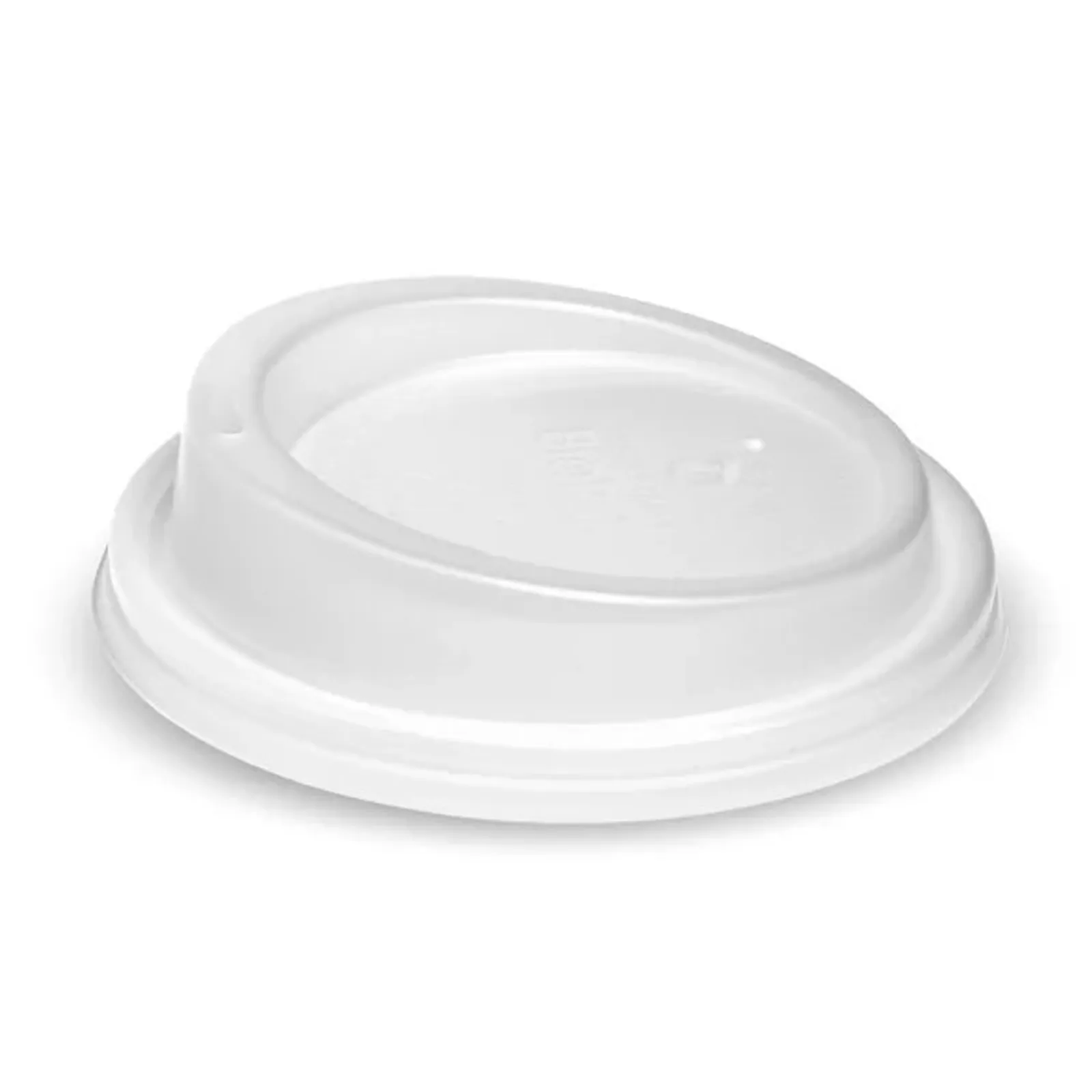 BioPak BCL-12PLA-C - 90mm Large Clear PLA Hot Cup Lid