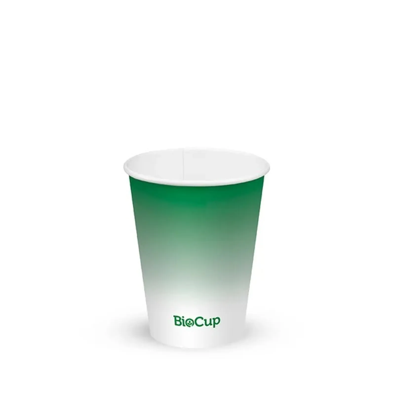 BioPak BCC-8-G - 280ml / 8oz (80mm) Green Cold Paper BioCup