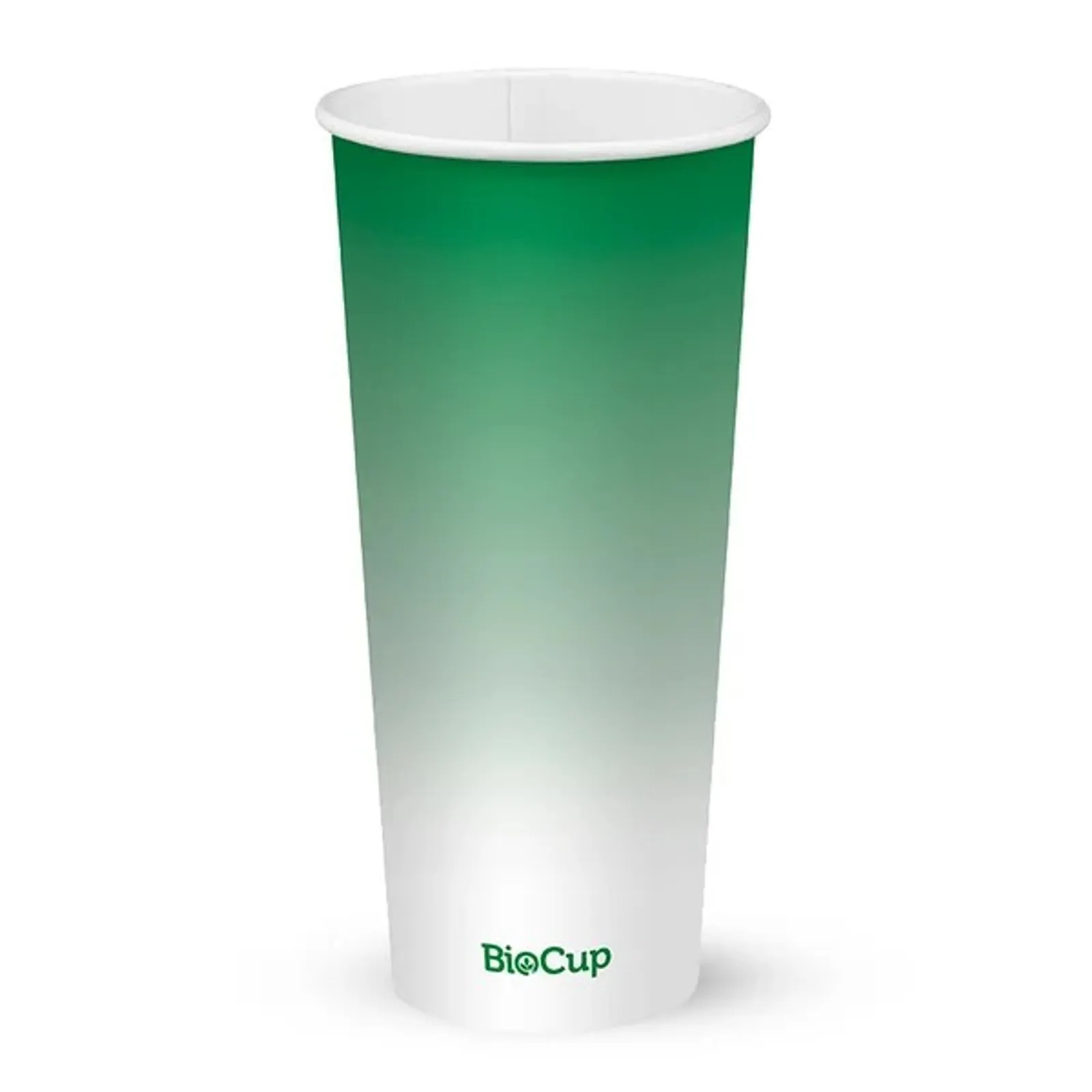 BioPak BCC-24-G - 700ml / 24oz (90mm) Green Cold Paper