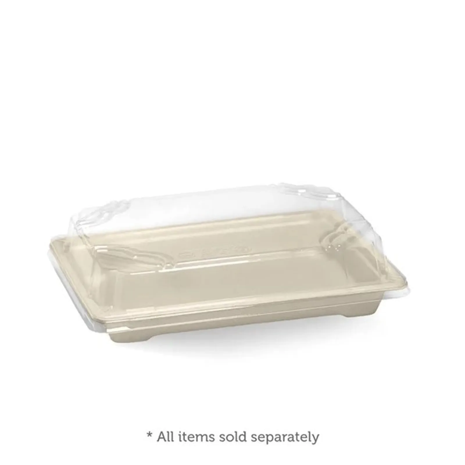 BioPak B-ST-MEDIUM - Medium Plant Fibre Sushi Tray