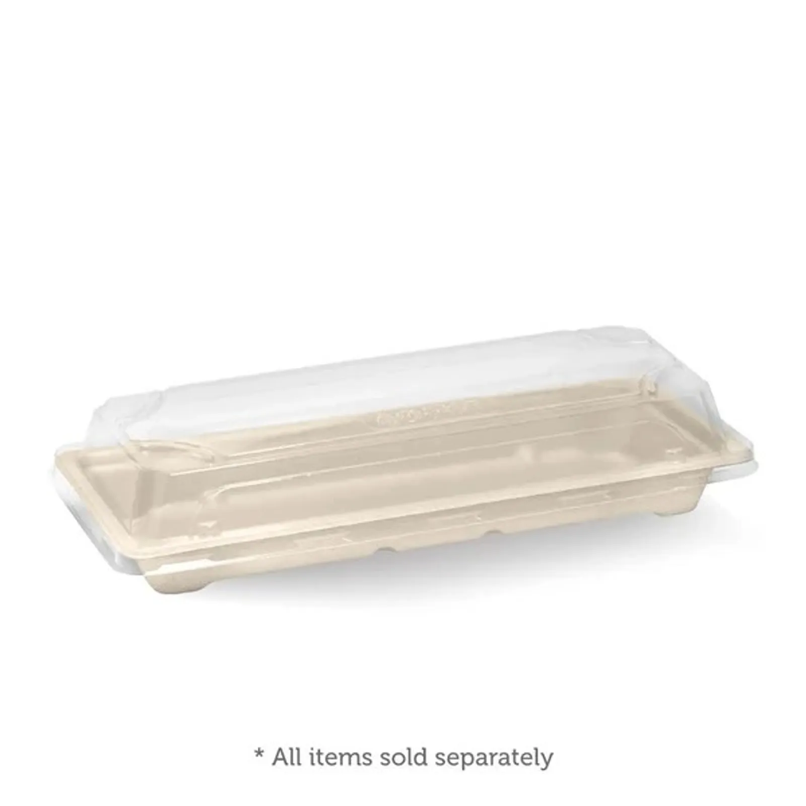 BioPak B-ST-LONG - Long Plant Fibre Sushi Tray
