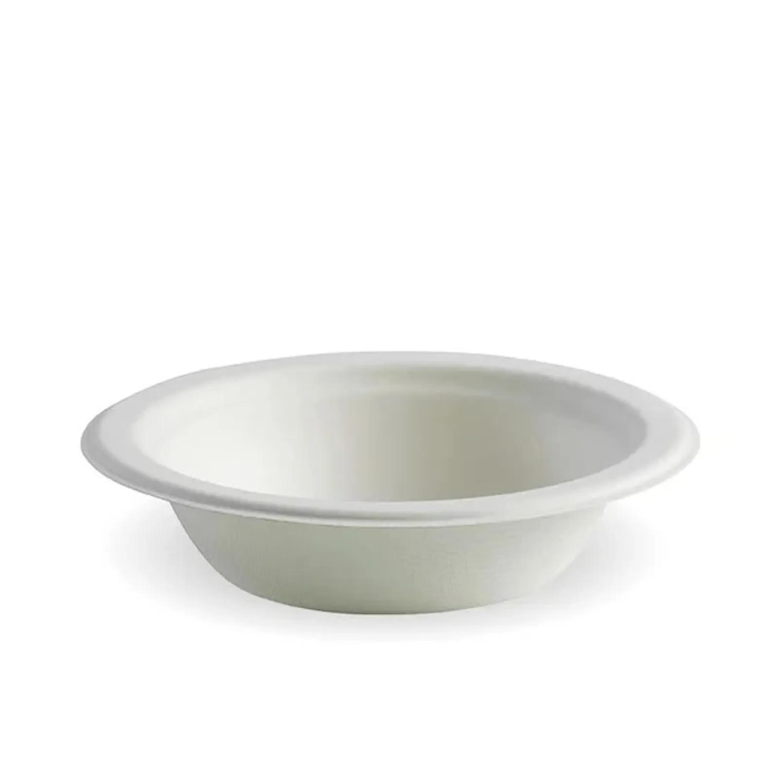 BioPak B-BL-12 - 390ml / 12oz White Plant Fibre BioBowl