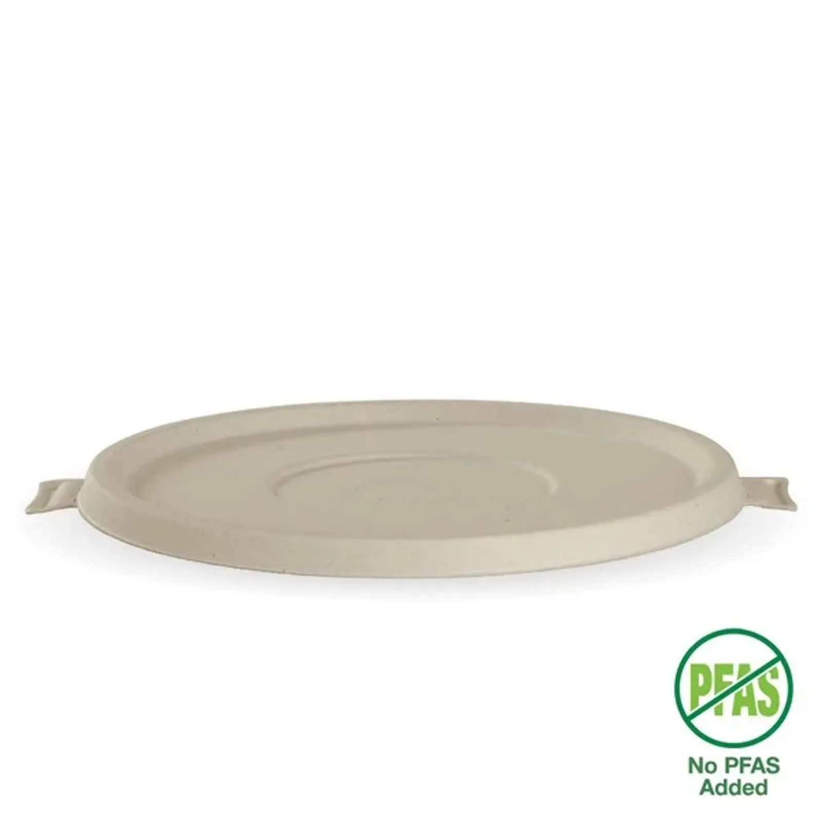 BioPak B-BLL-N - 800-1,420ml / 24-48oz Natural Plant Fibre BioBowl Lid