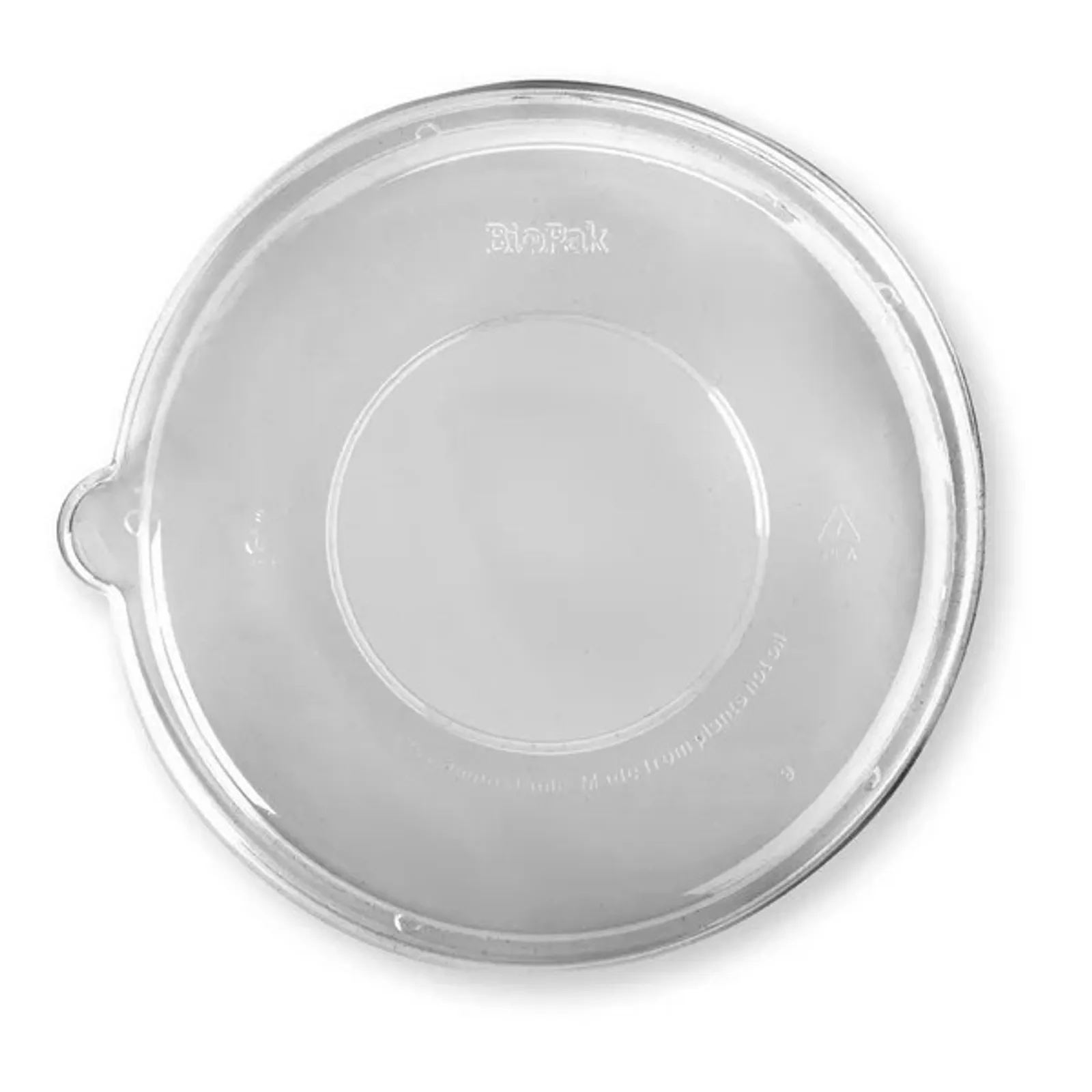 BioPak B-BLL-PLA(D) - 800-1,420ml / 24-48oz PLA Plant Fibre BioBowl Lid