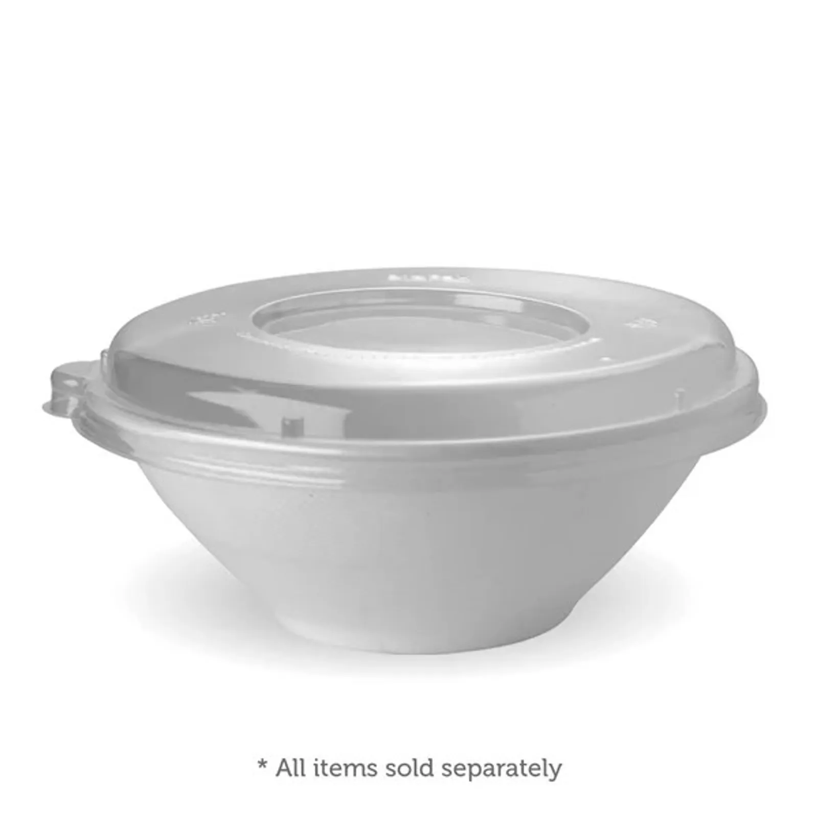 BioPak B-BLL-PLA(D) - 800-1,420ml / 24-48oz PLA Plant Fibre BioBowl Lid