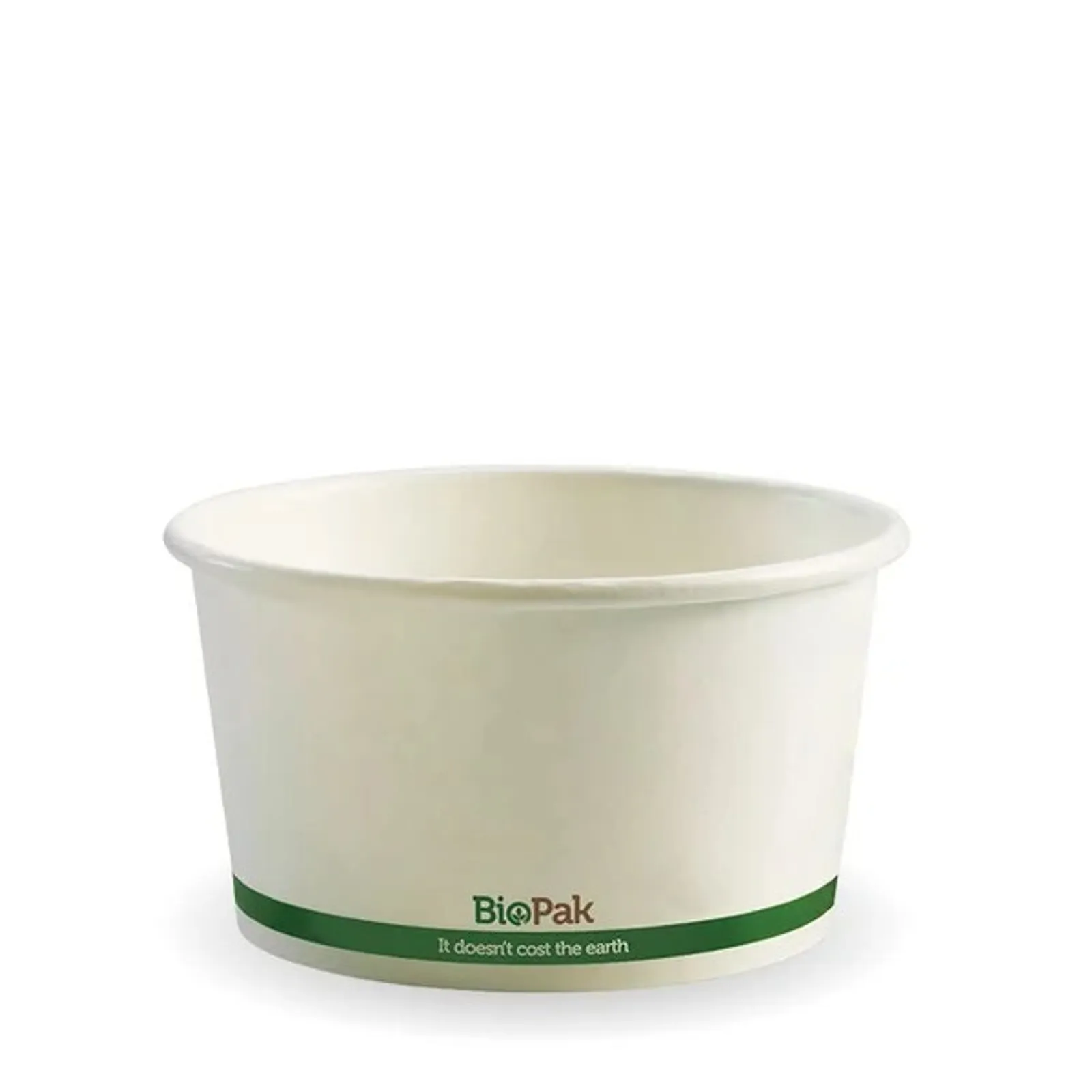 BioPak BSC-12 - 430ml / 12oz White BioBowl