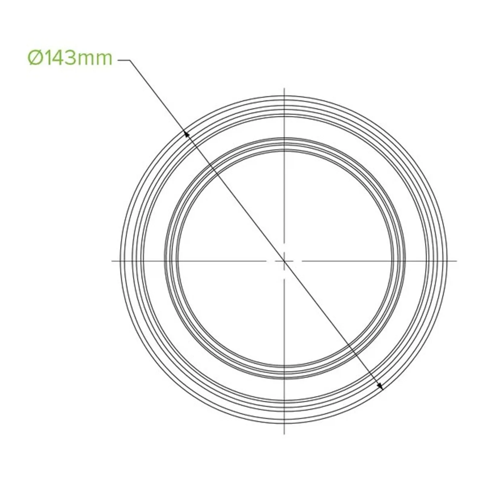 BioPak P-700W - 700ml Clear Wide BioBowl