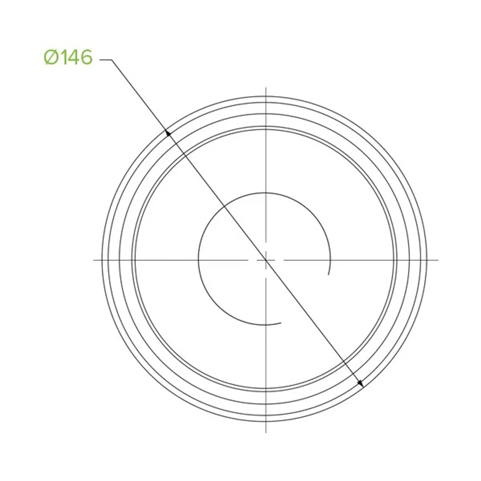BioPak C-143 - 600 & 700ml Clear Wide BioBowl Lid
