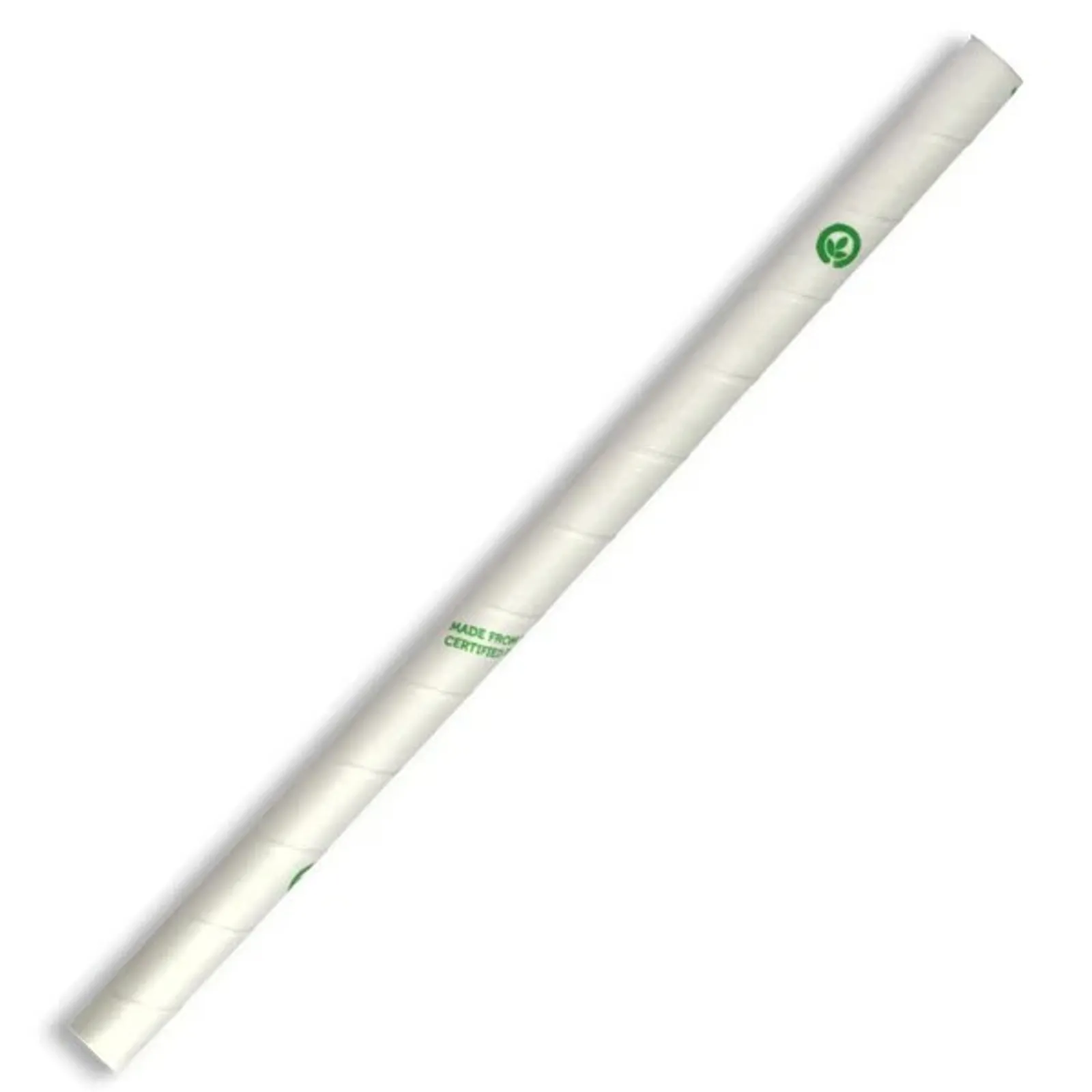 BioPak JP-PBS-10X197-W - 10mm Jumbo White BioStraw