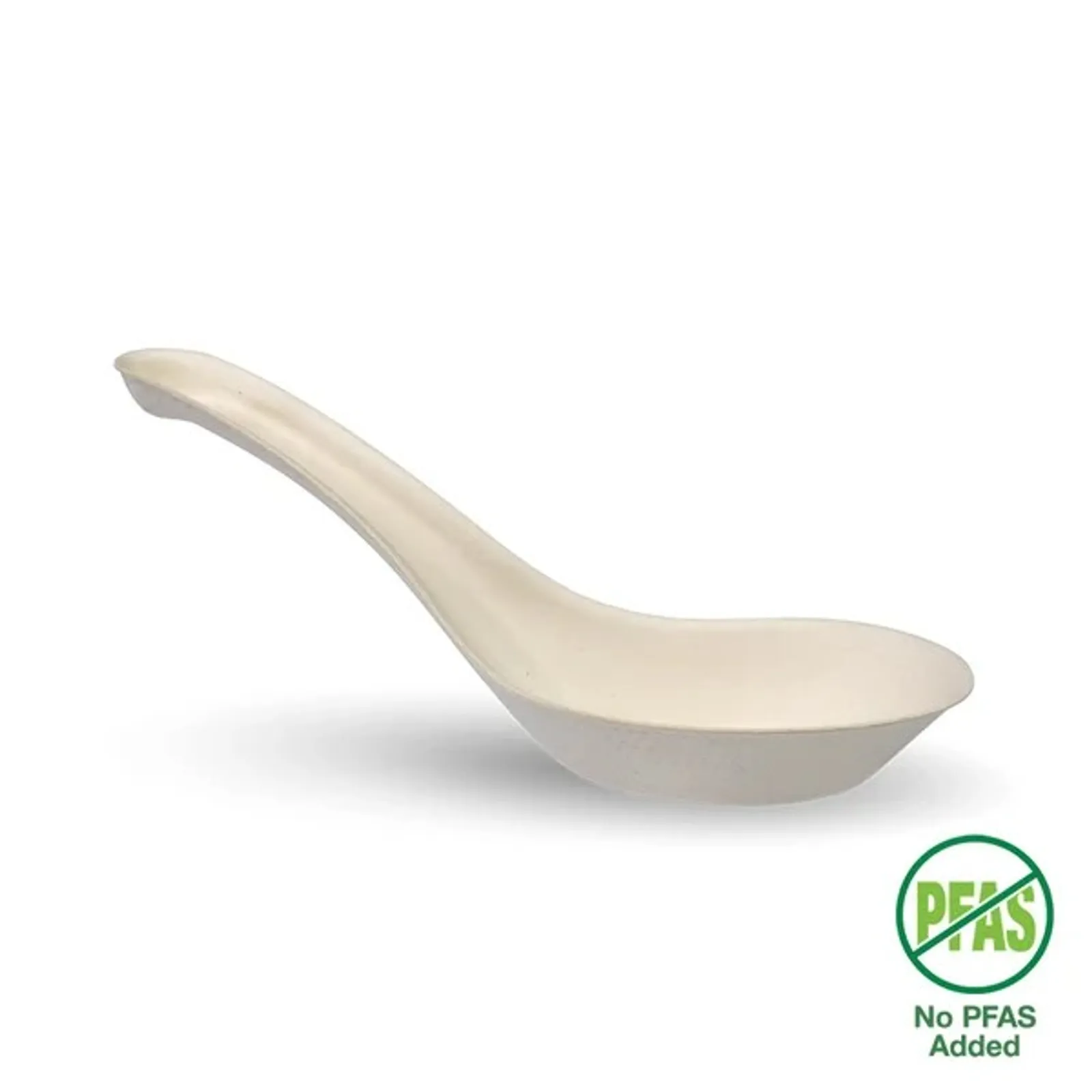 BioPak B-14CS-PULP - 14cm Plant Fibre Chinese Soup Spoon