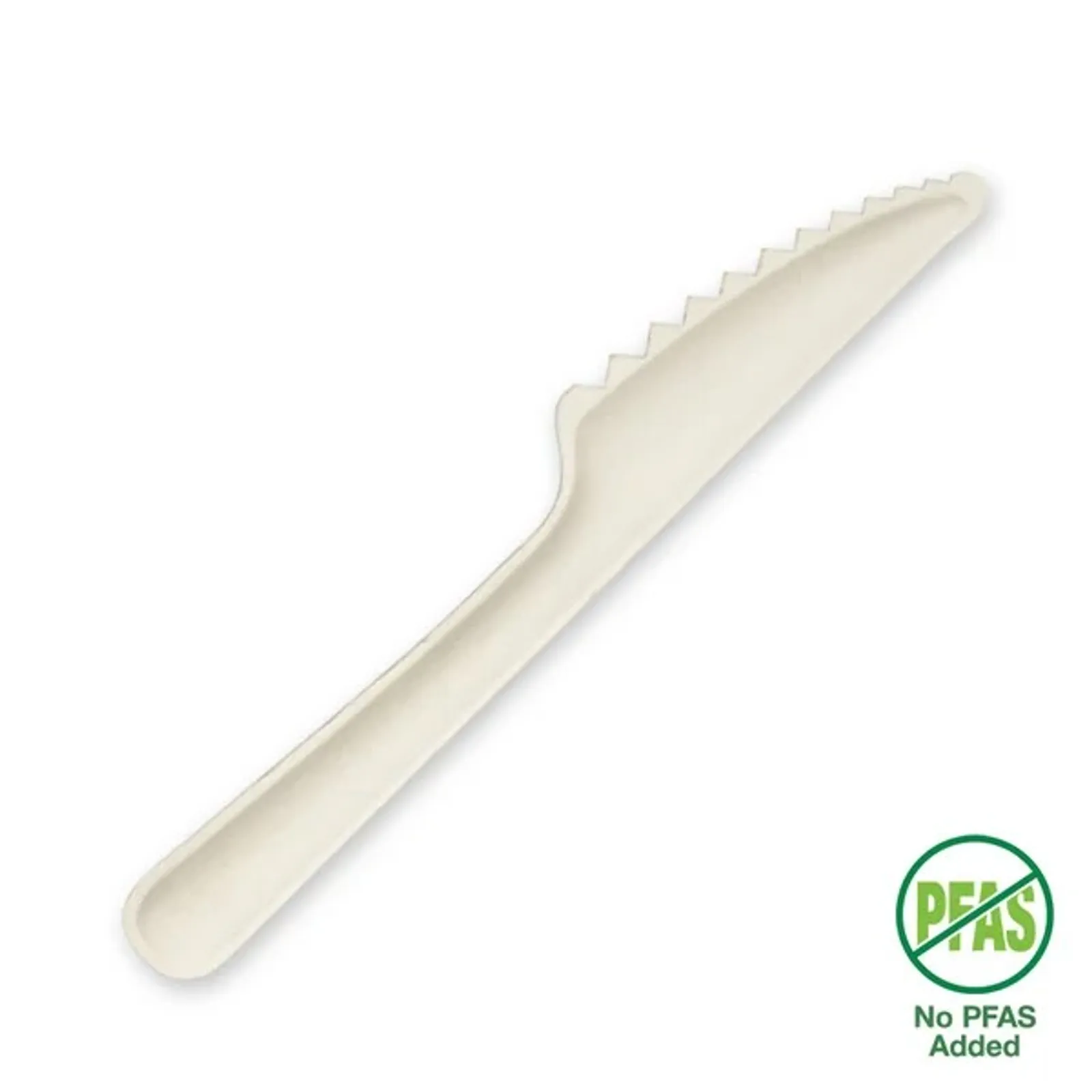 BioPak B-CUT-155K-W - 15cm Plant Fibre Knife