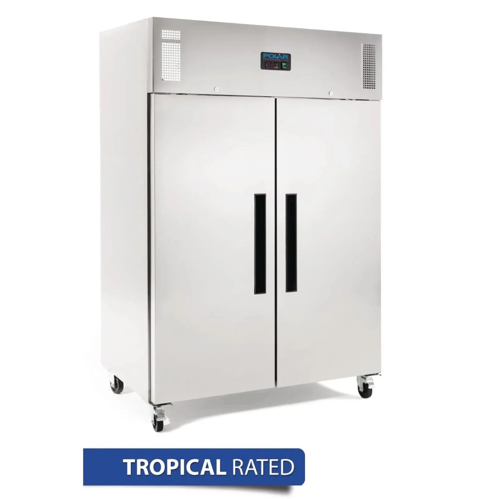 Polar DL896-A G-Series - 2 Door Upright Freezer Stainless Steel 1200Ltr