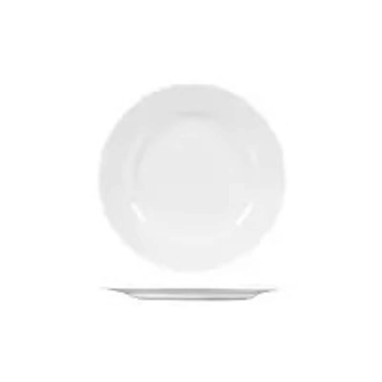 Churchill 9932409 Isla White - Round Wide Rim Plate 230mm