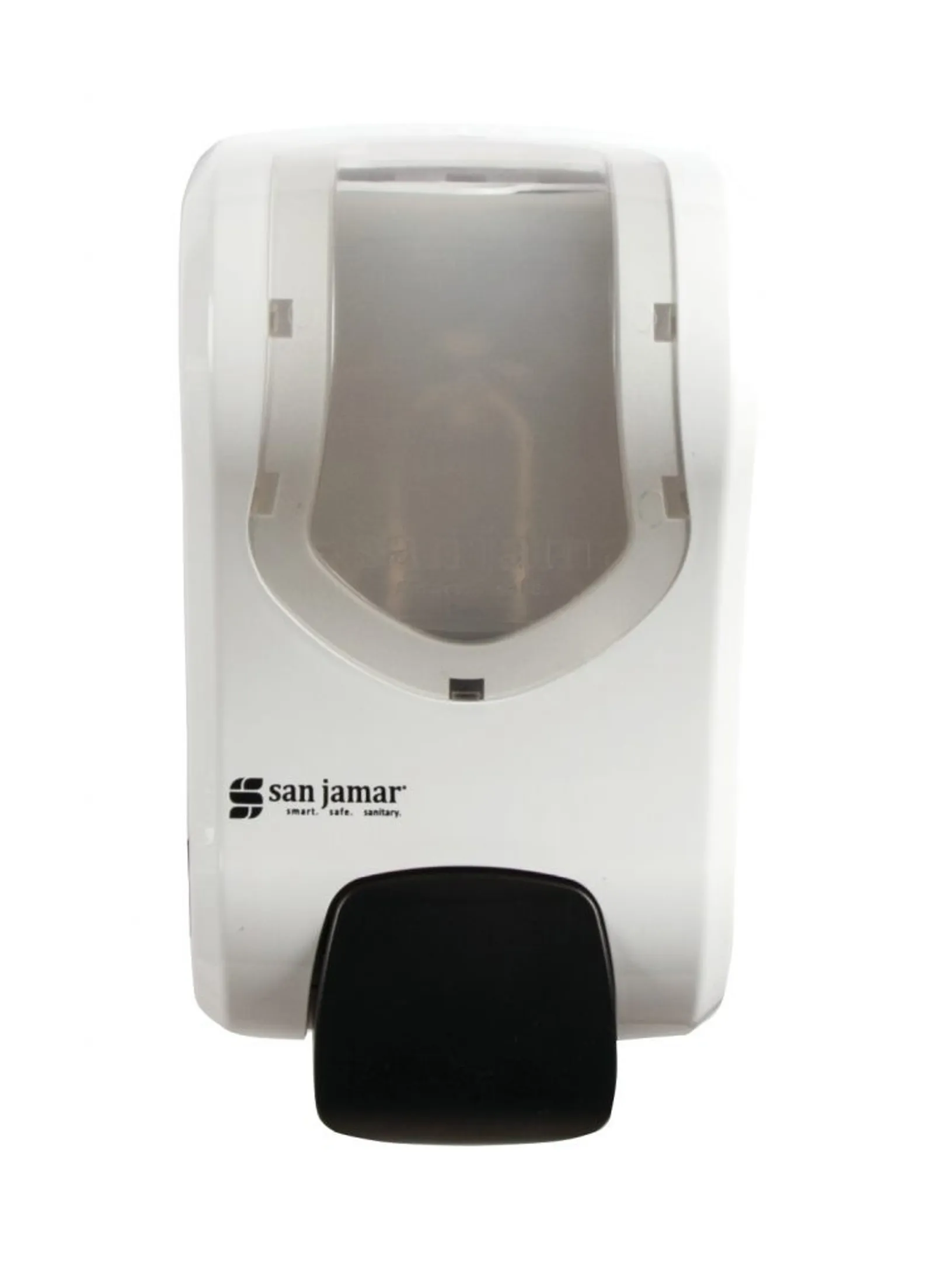 San Jamar SF970WHCL - Rely White Manual Soap & Sanitizer Dispenser