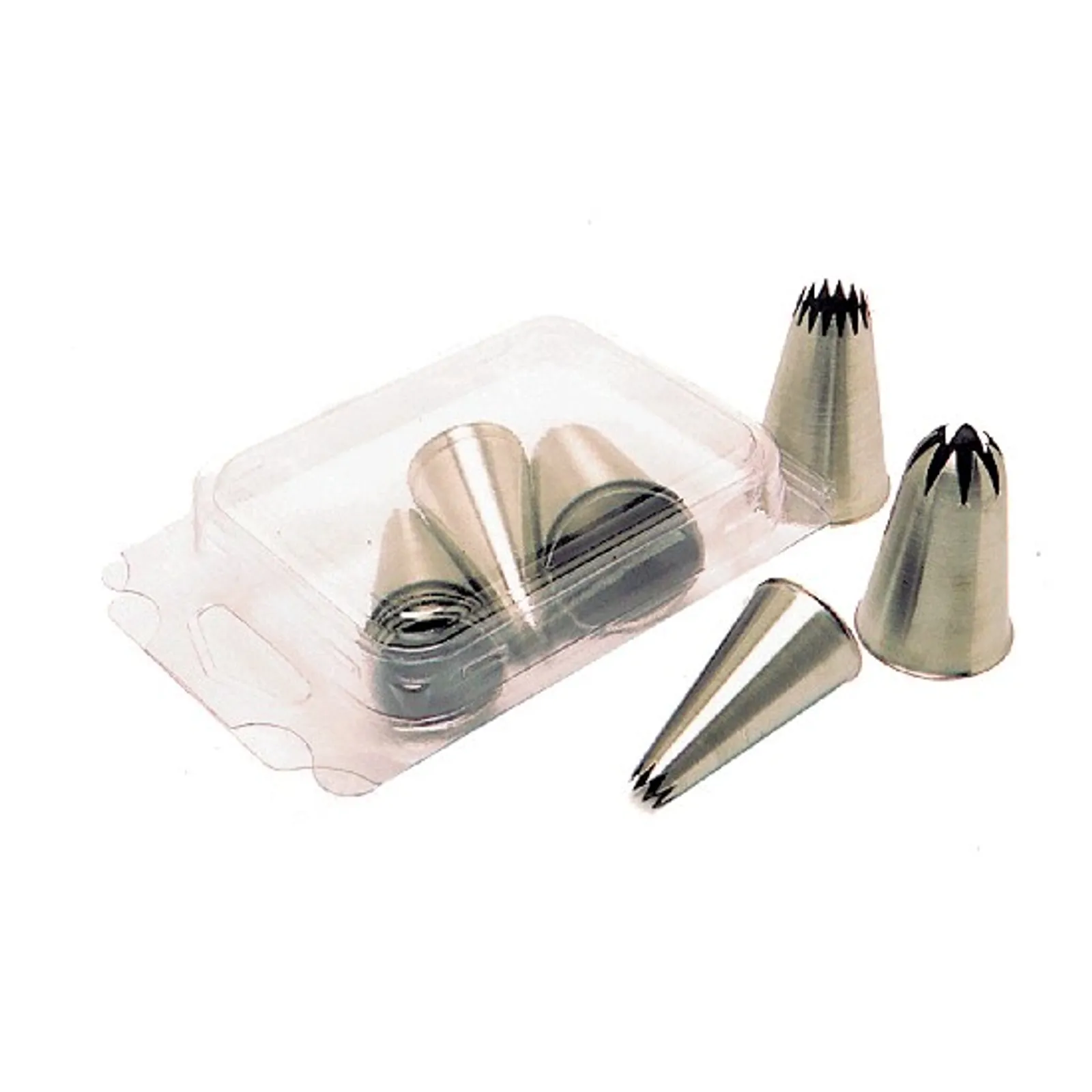 Matfer Bourgeat 166700 - Star Piping Tubes S/Steel