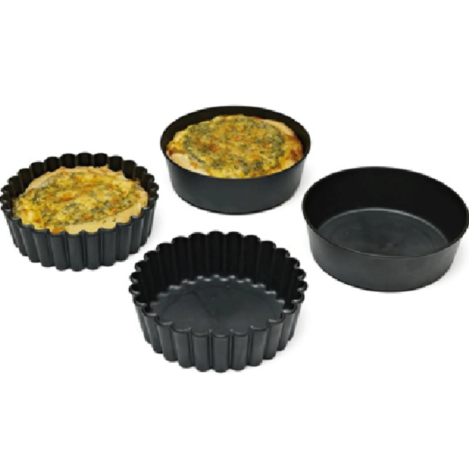 Matfer Bourgeat 345151 - Tart Mould Deep Fluted 100mm PK6