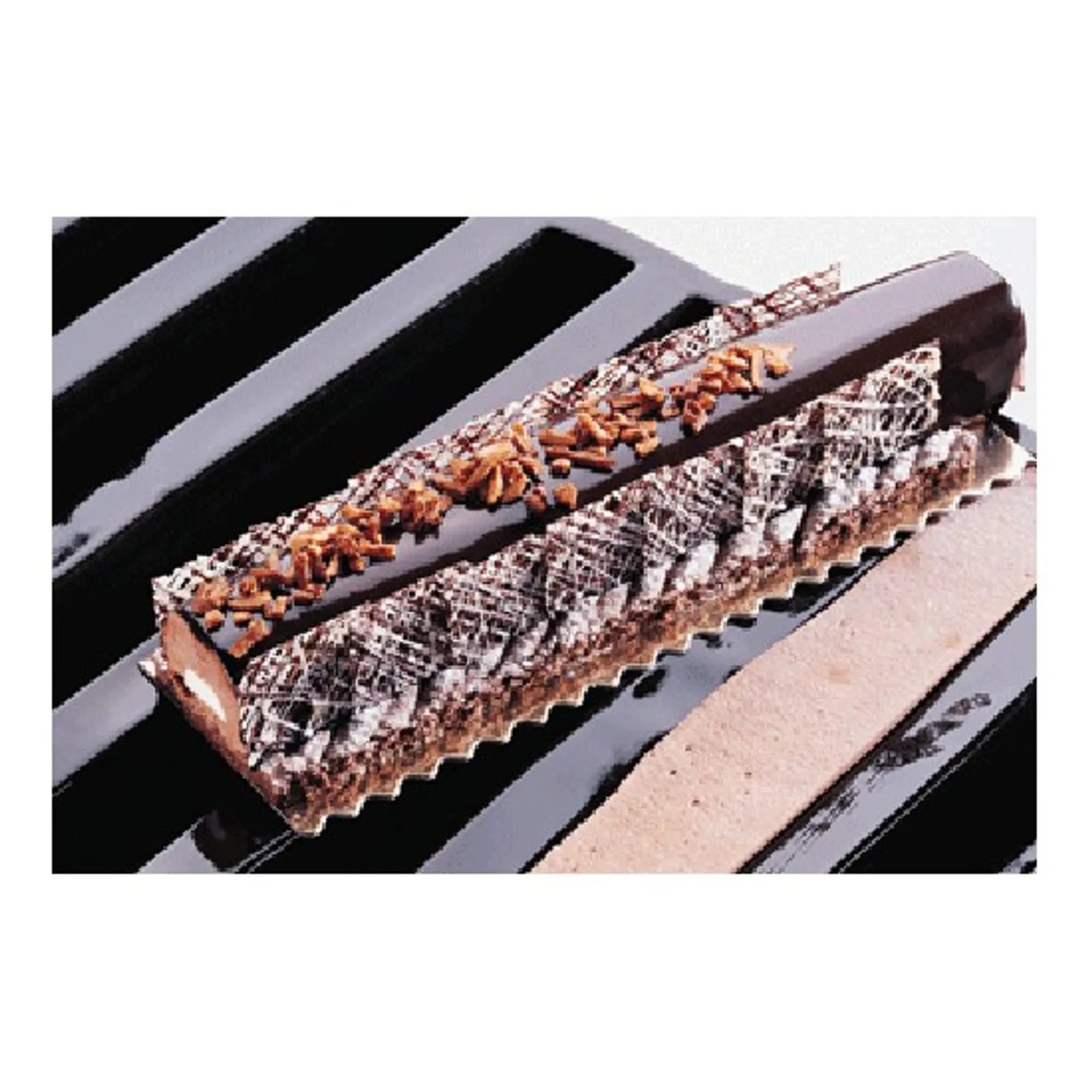 Matfer Bourgeat 336029 - Christmas Logs 339x40mm 450ml 8 MLDS