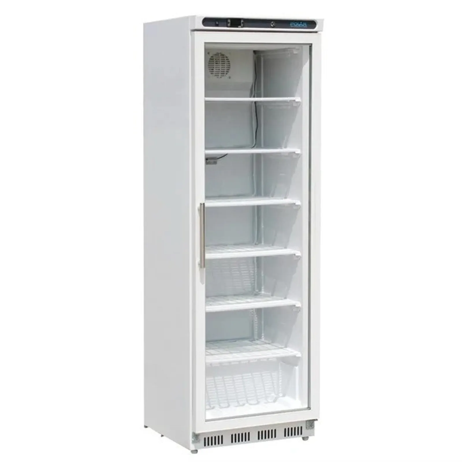Polar CB921-A C-Series - Glass Door Display Freezer 365Ltr White